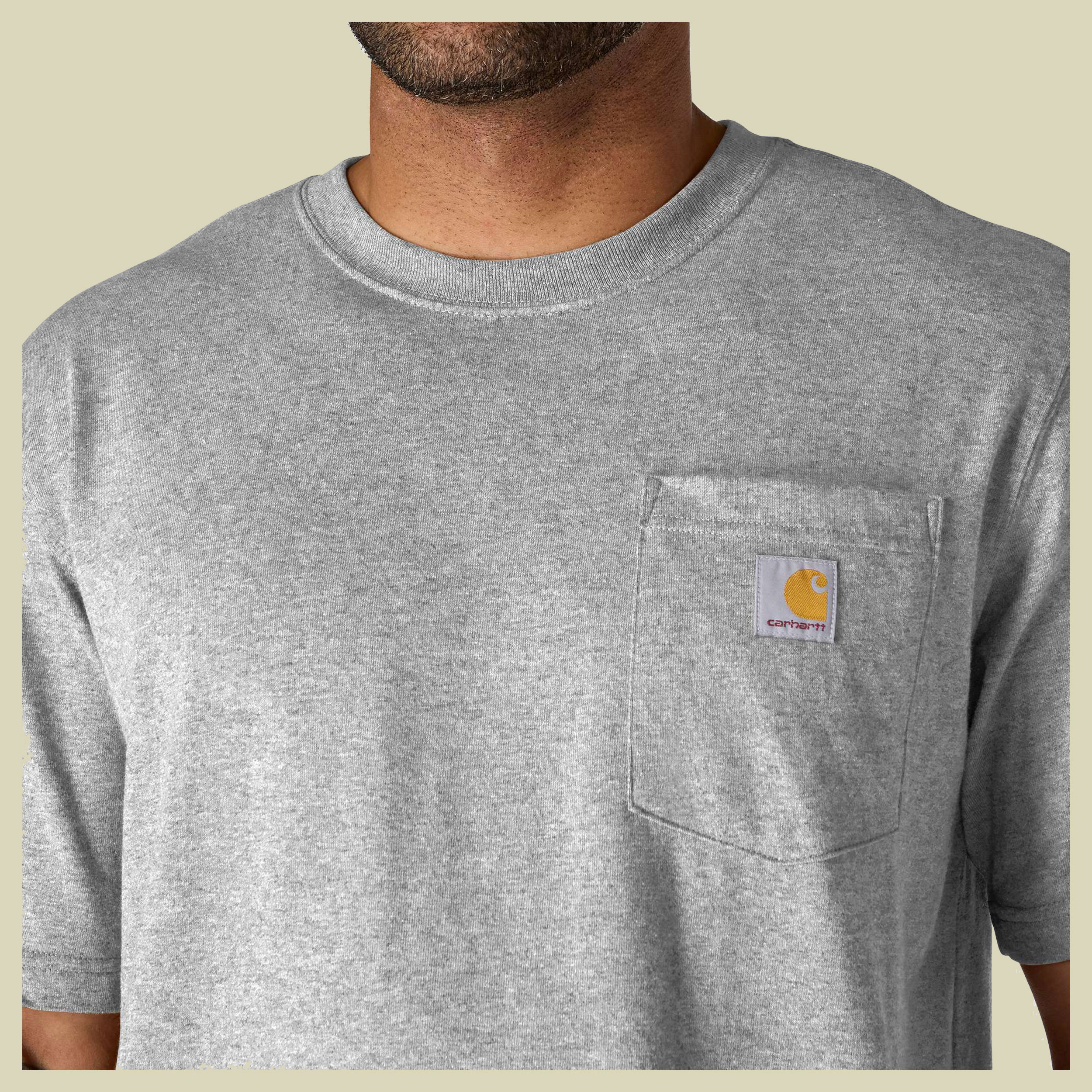 Relaxed Pocket T-Shirt Men XL grau 2 - Farbe heather gray