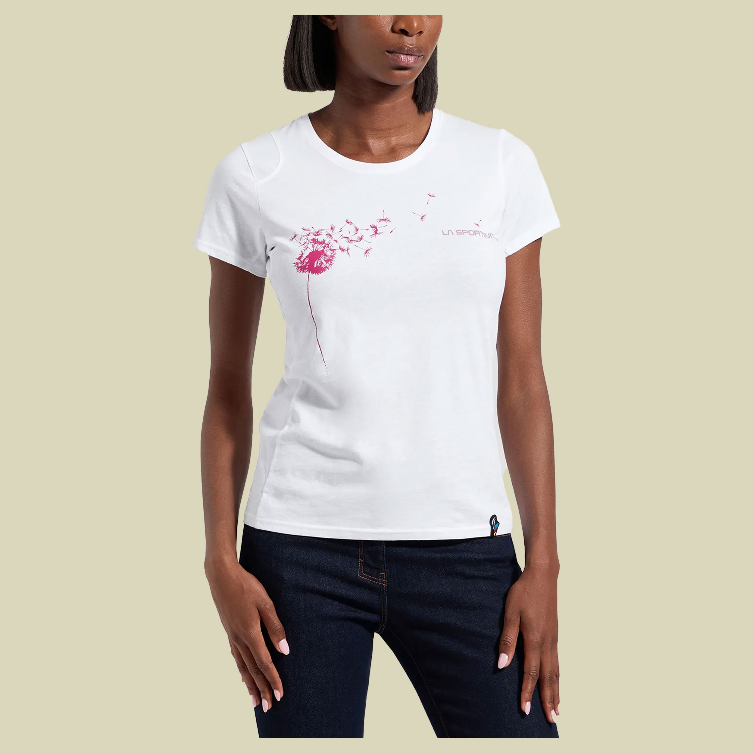 Windy T-Shirt Women L weiß - white/rose