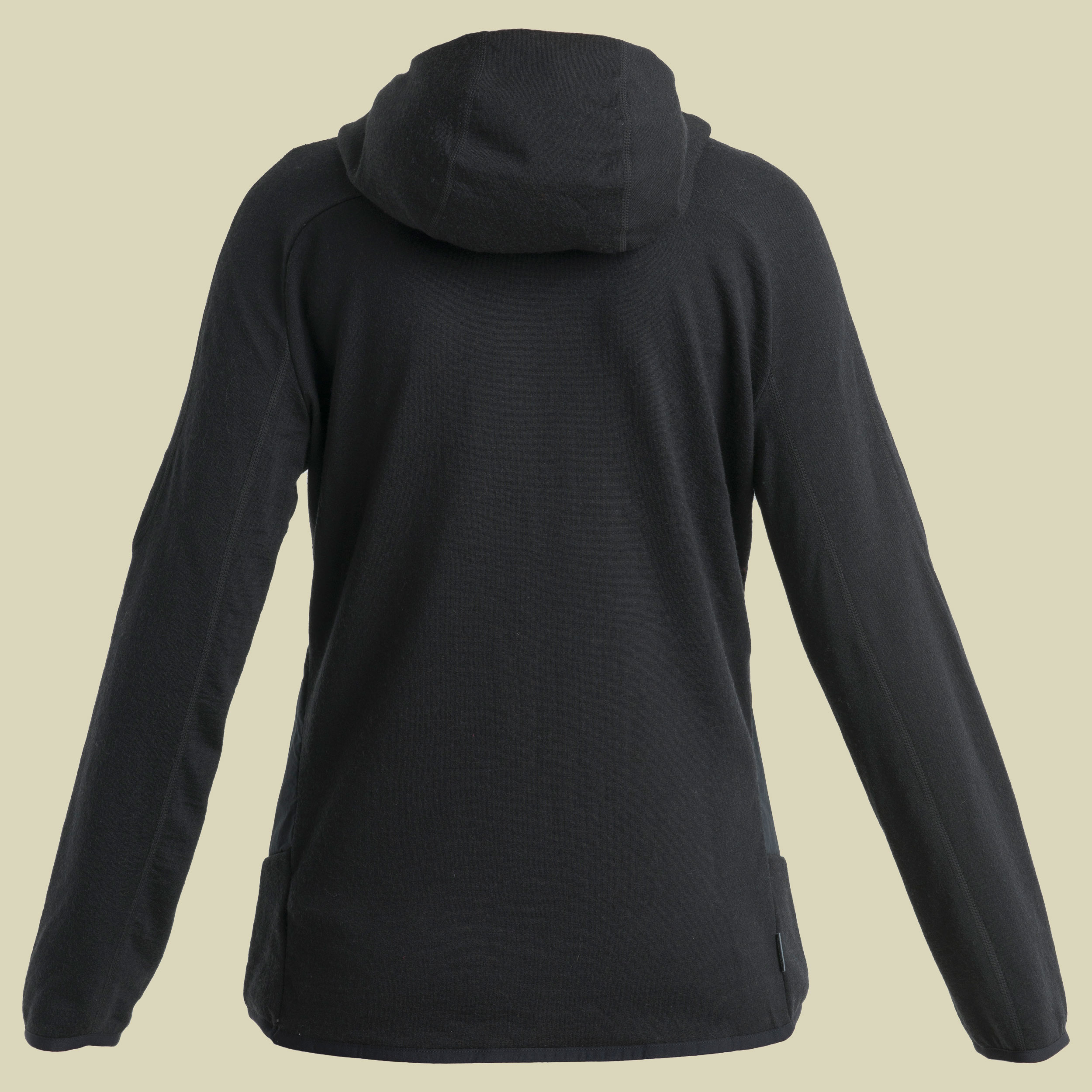 Merino Quantum Hybrid LS Zip Hoodie Women Größe XL Farbe black