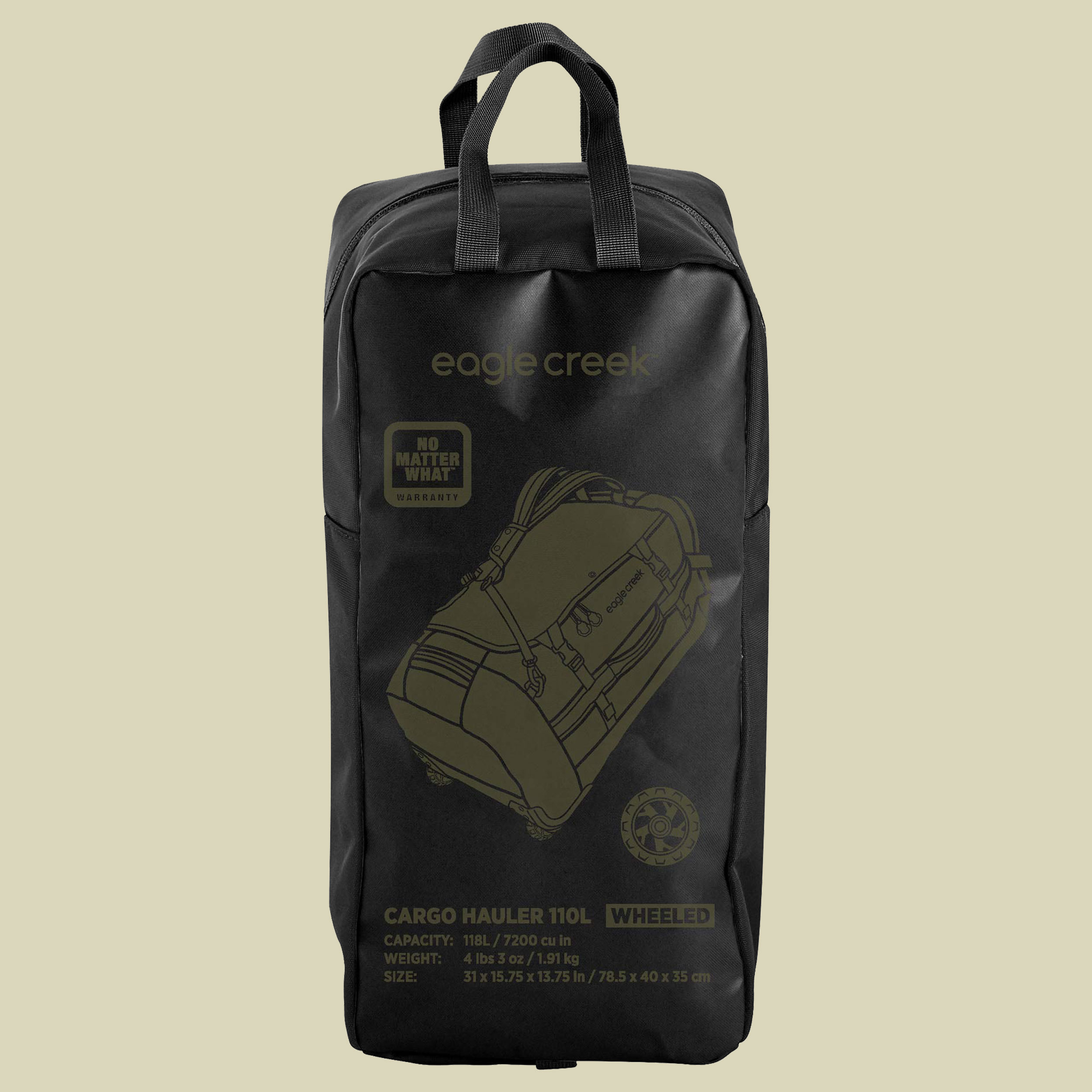 Cargo Hauler Wheeled Duffel 110L Volumen 110 Farbe jet black