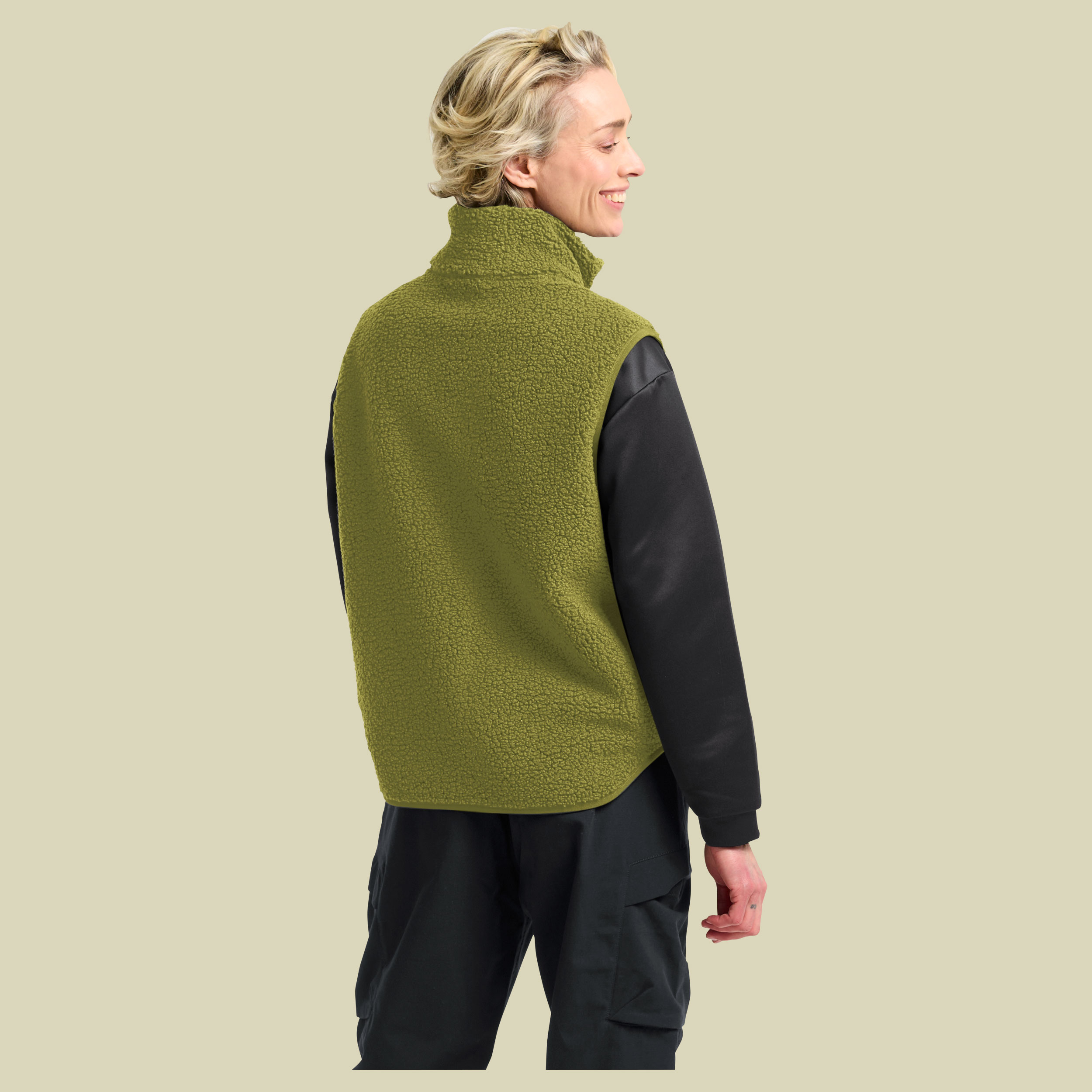 High Curl Vest Women grün XXL - khaki green
