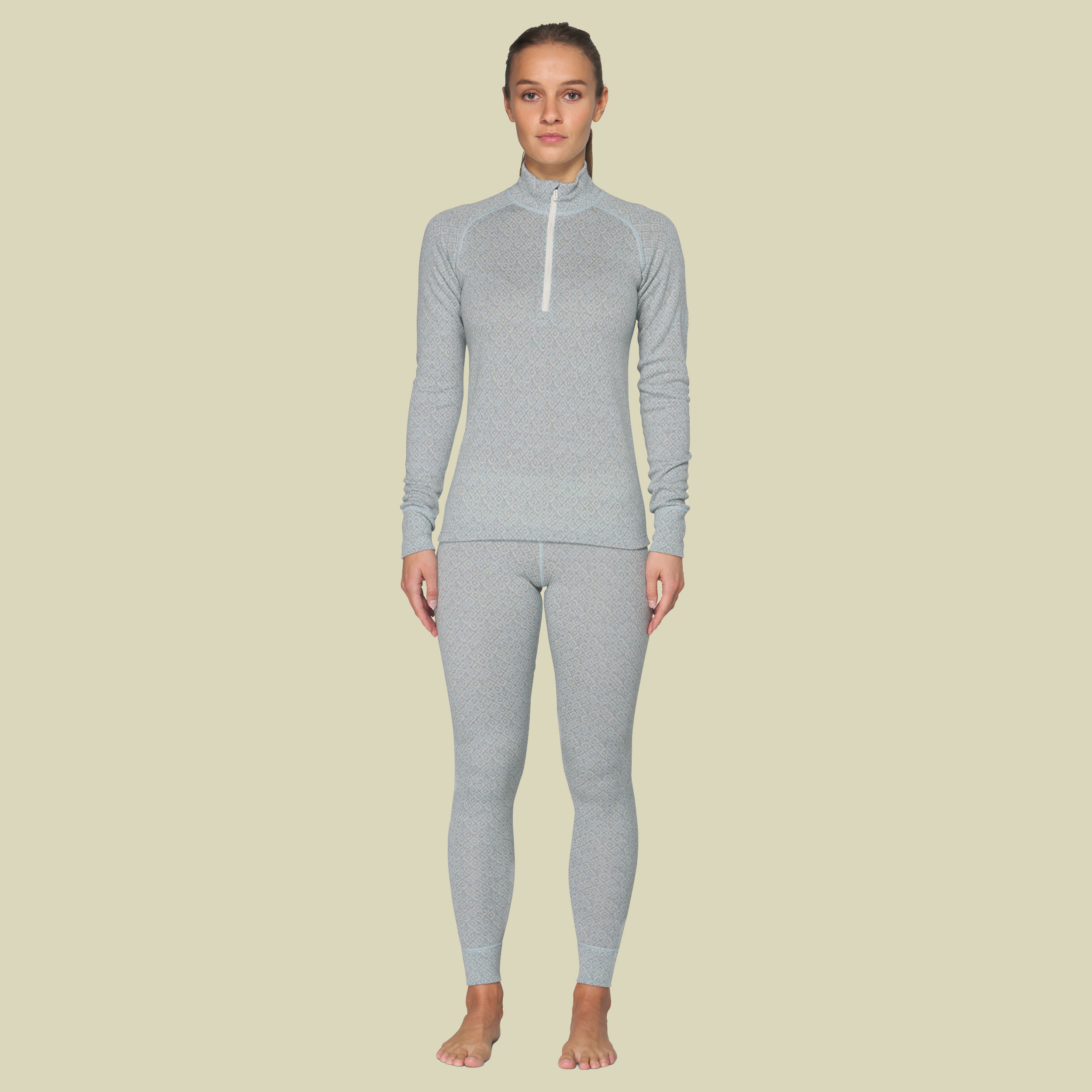 Signaure Silk 230 Cross Neck Woman XL blau - dawn