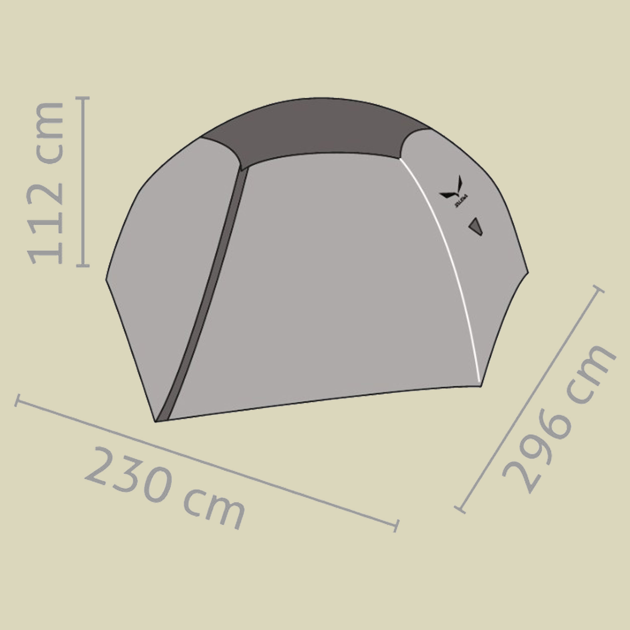 Latitude II 2-Personen Zelt Farbe: cactus/grey