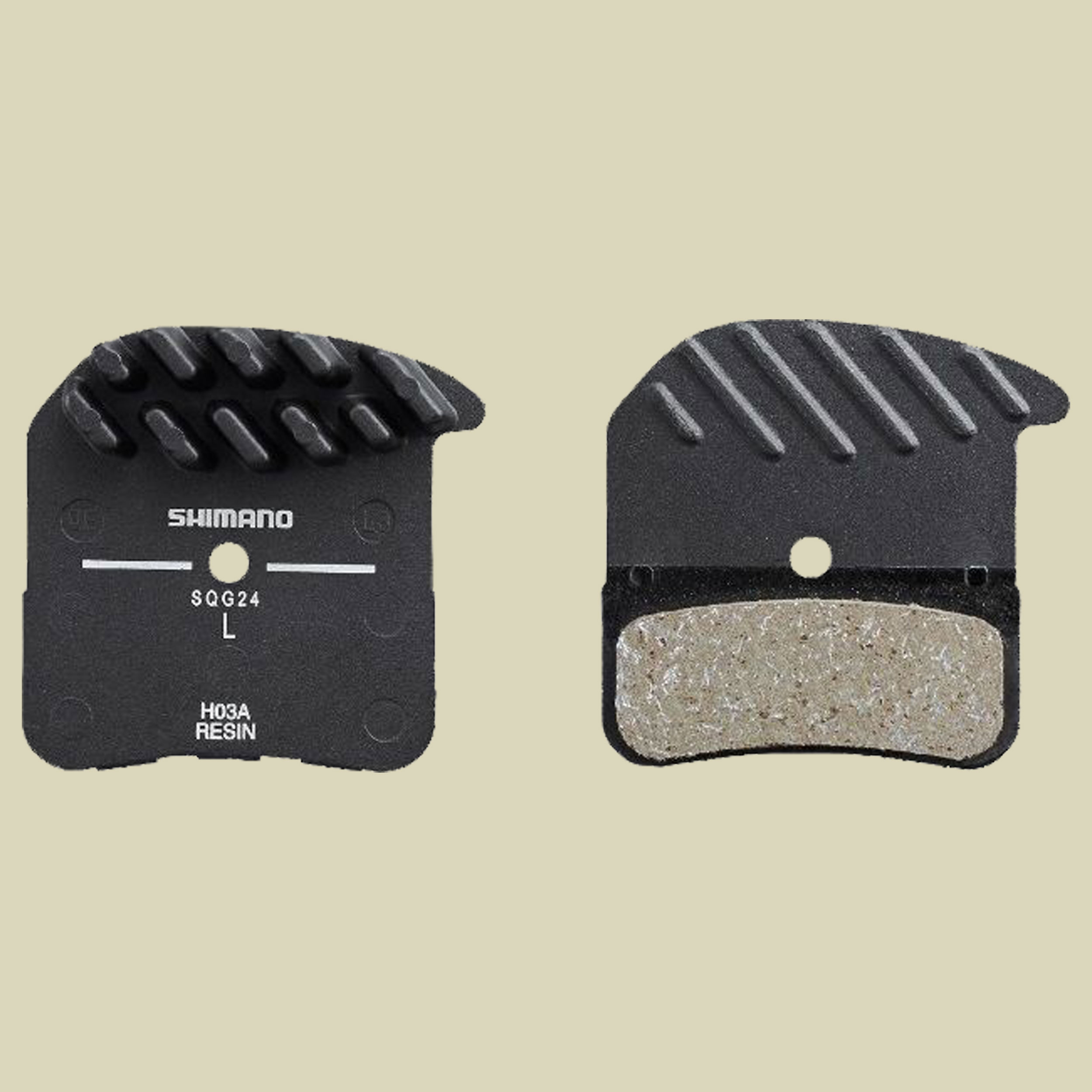 Scheibenbremsbelag H03A Resin mit Kühlrippen