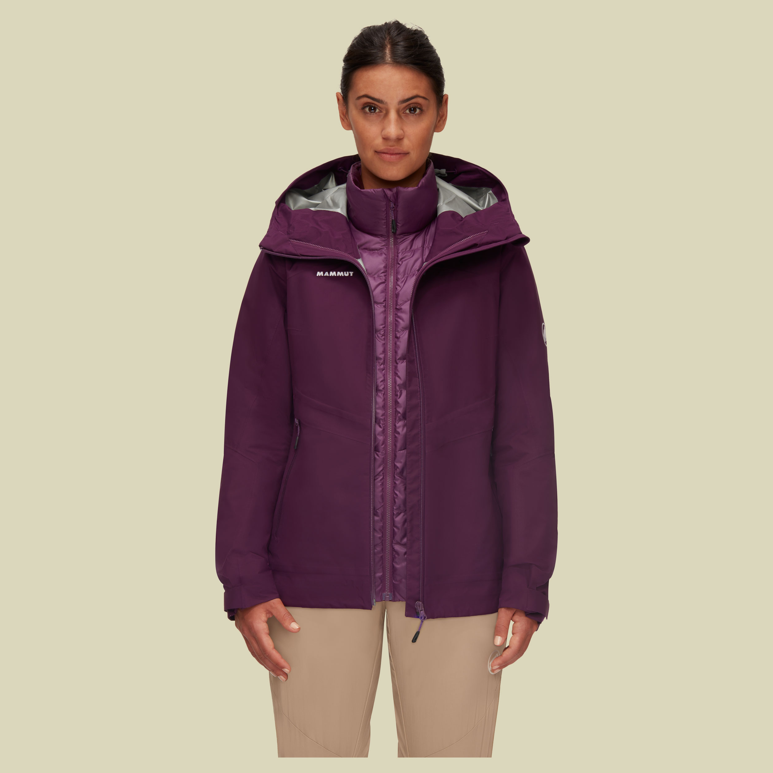 Convey 3 in 1 HS Hooded Jacket Women Größe XS Farbe grape-grape