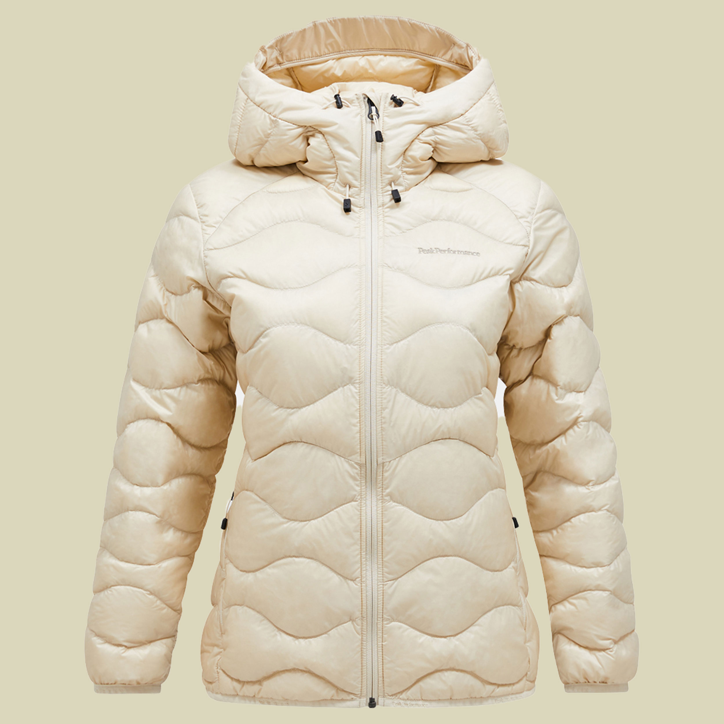Helium Down Hood Jacket Women beige S - sand fog