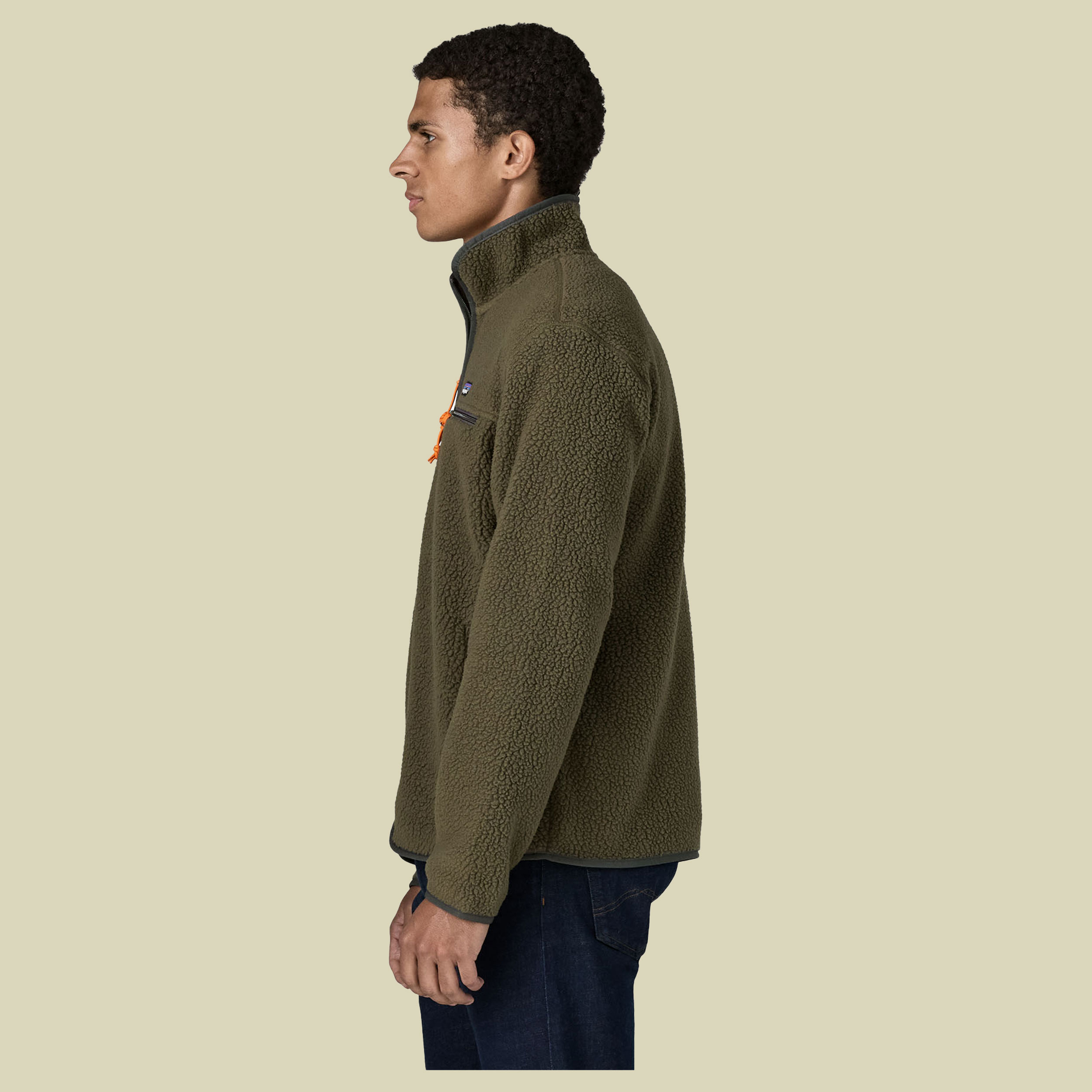 Retro Pile Jacket Men XL braun - basin green