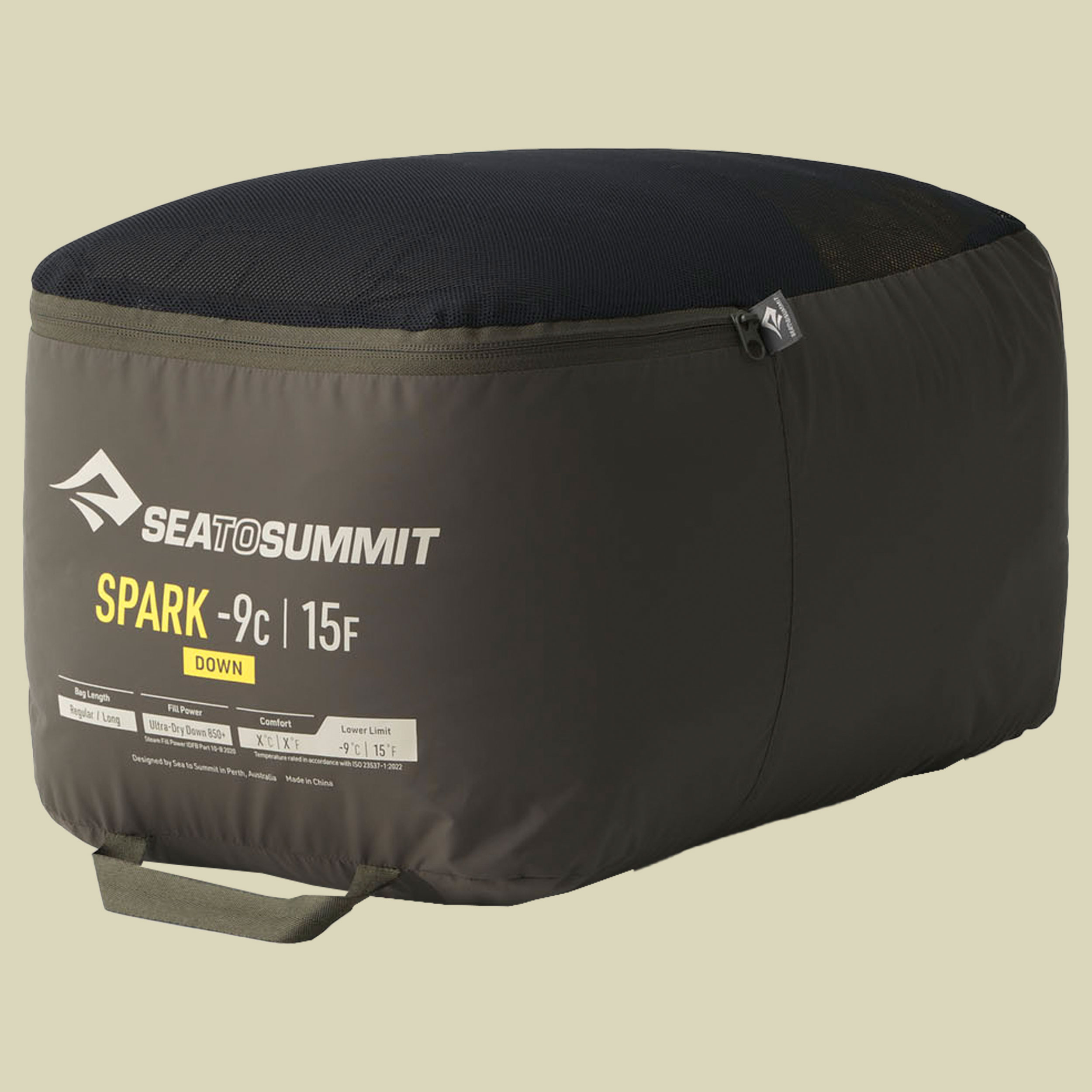 Spark -9C Down Sleeping Bag 198 cm schwarz - long beluga black