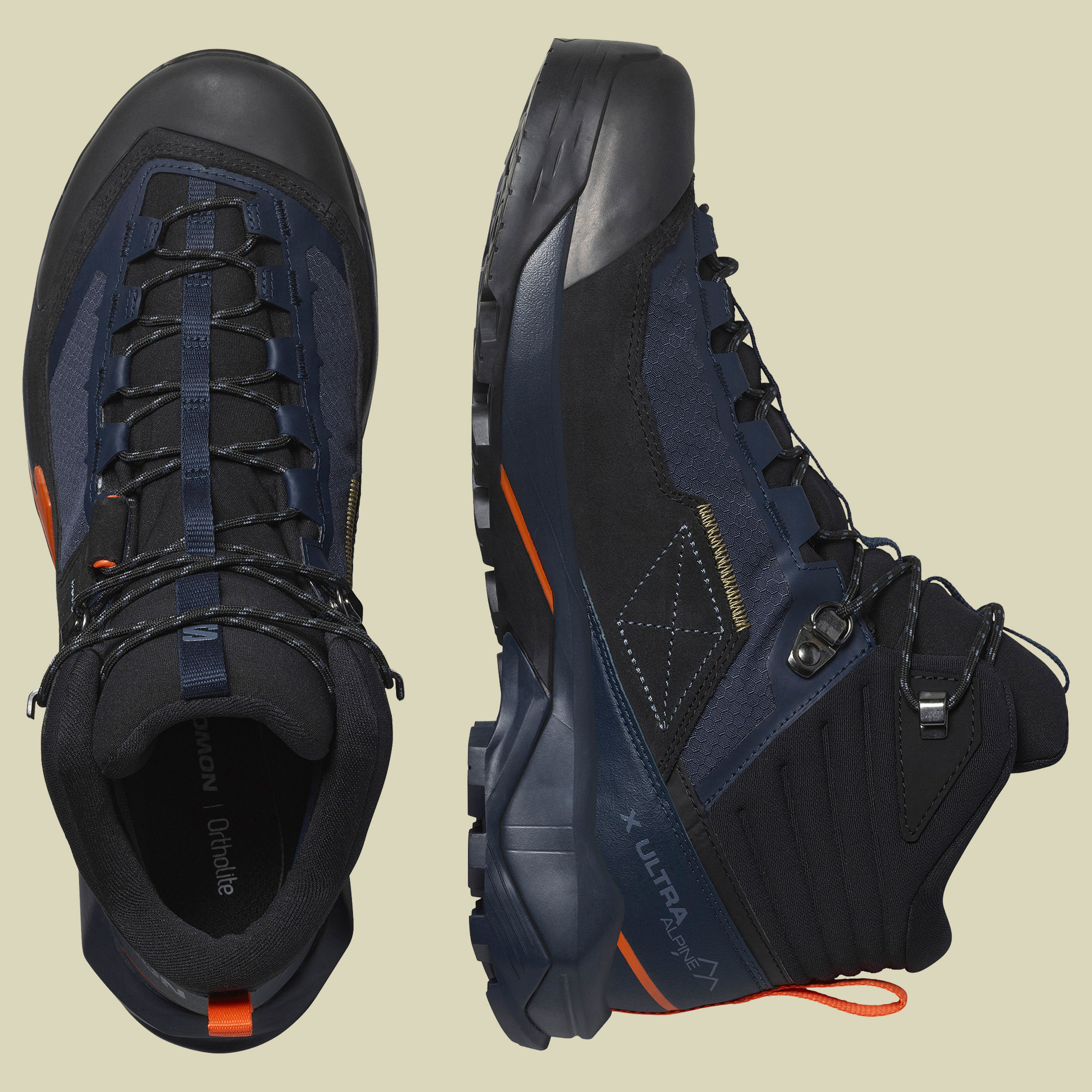 X Ultra Alpine Mid GTX Men UK 10,5 mehrfarbig - Farbe blue nights_black_red orange