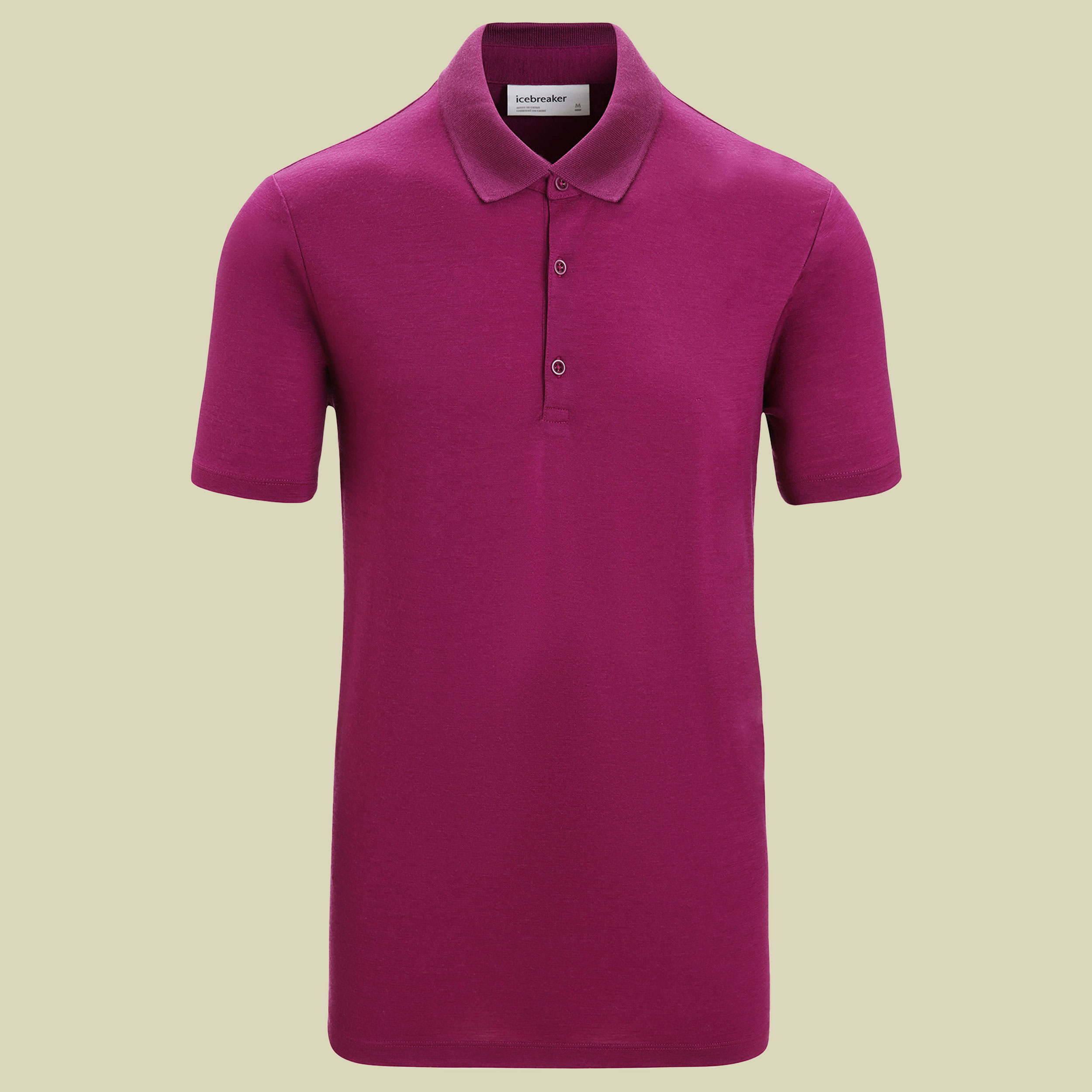 Tech Lite II SS Polo Men Größe S Farbe go berry