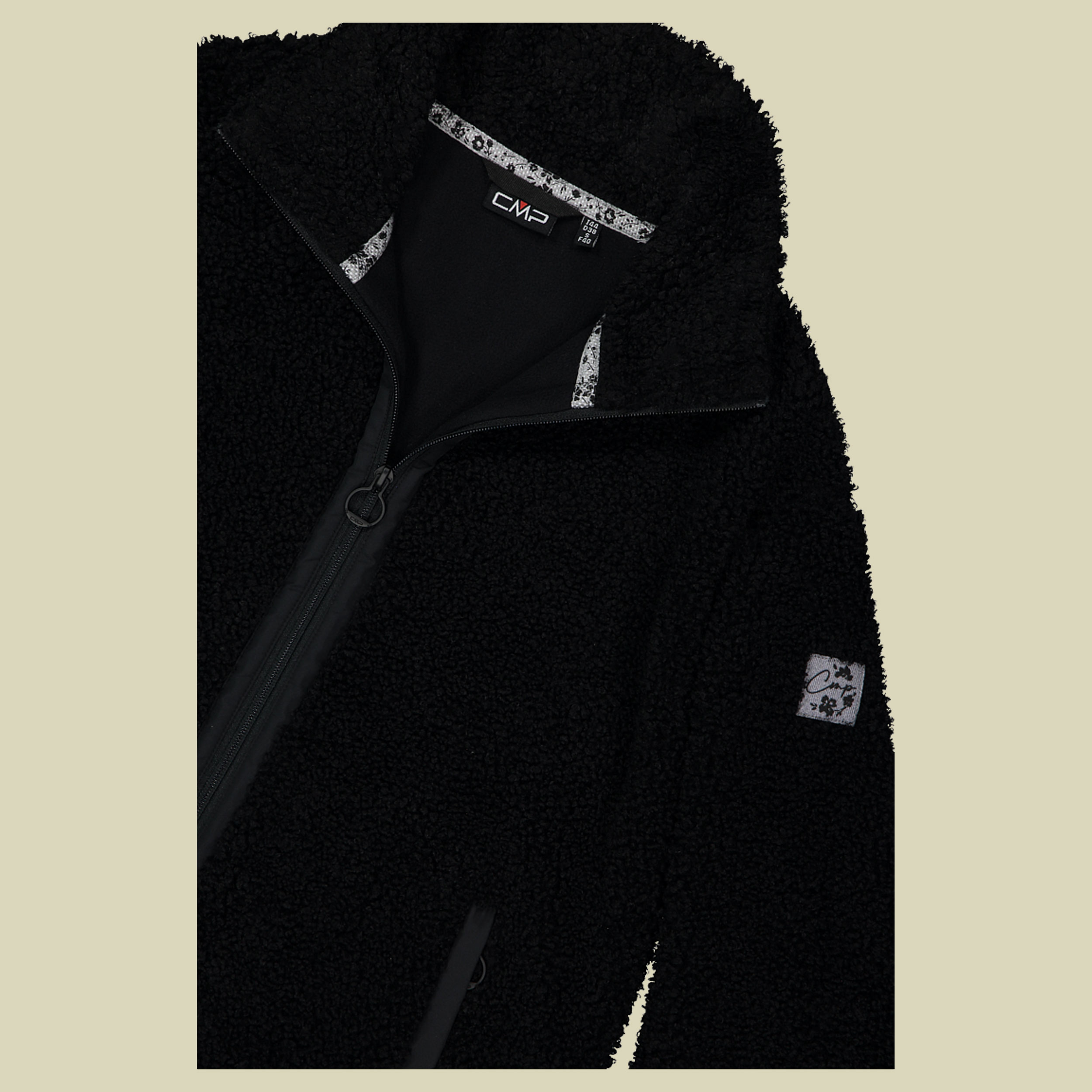 Woman Long Jacket Bonded Teddy with inner Polar Fleece