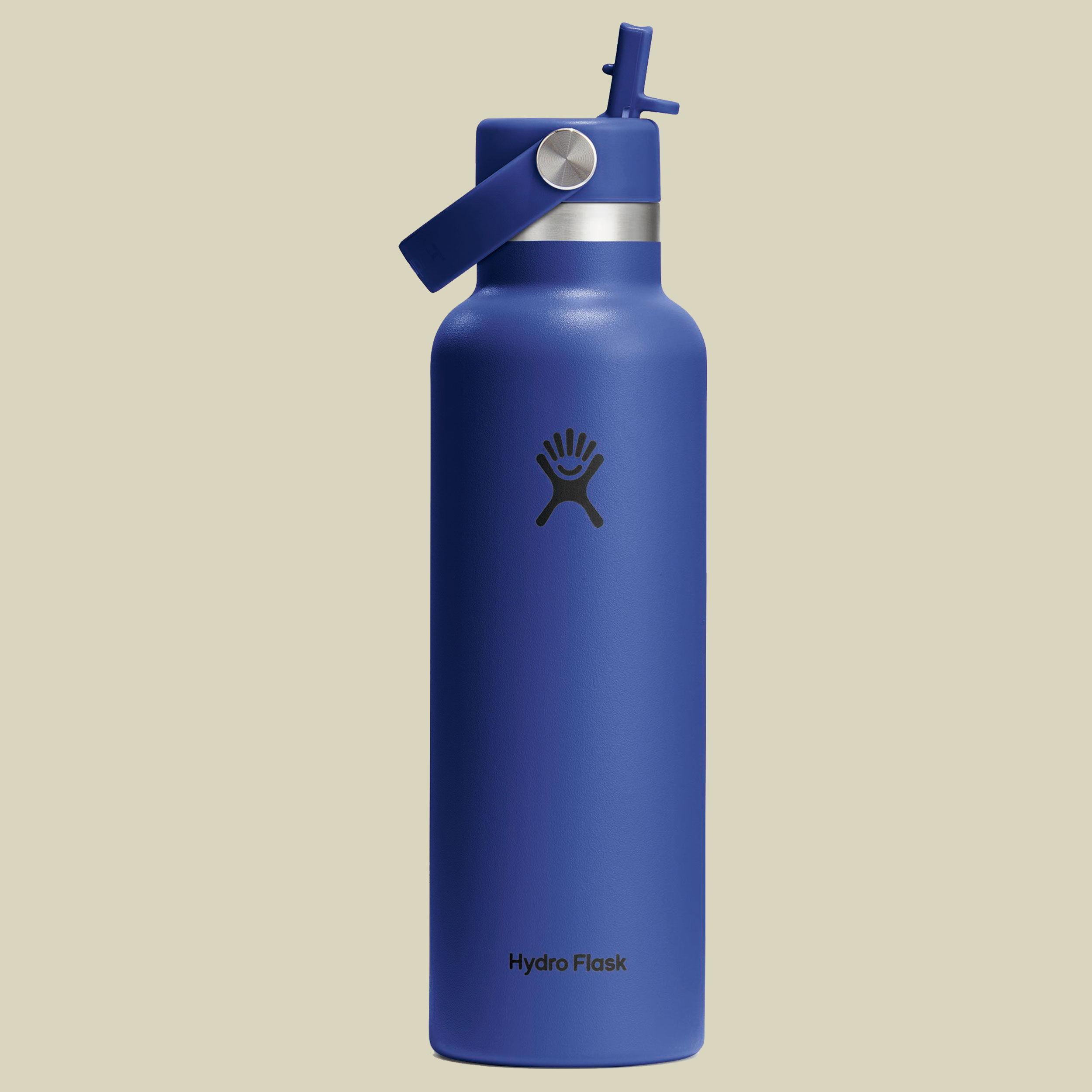 Hydro Flask 21 oz Standard Mouth w. Flex Straw Cap blau1 - capri blue