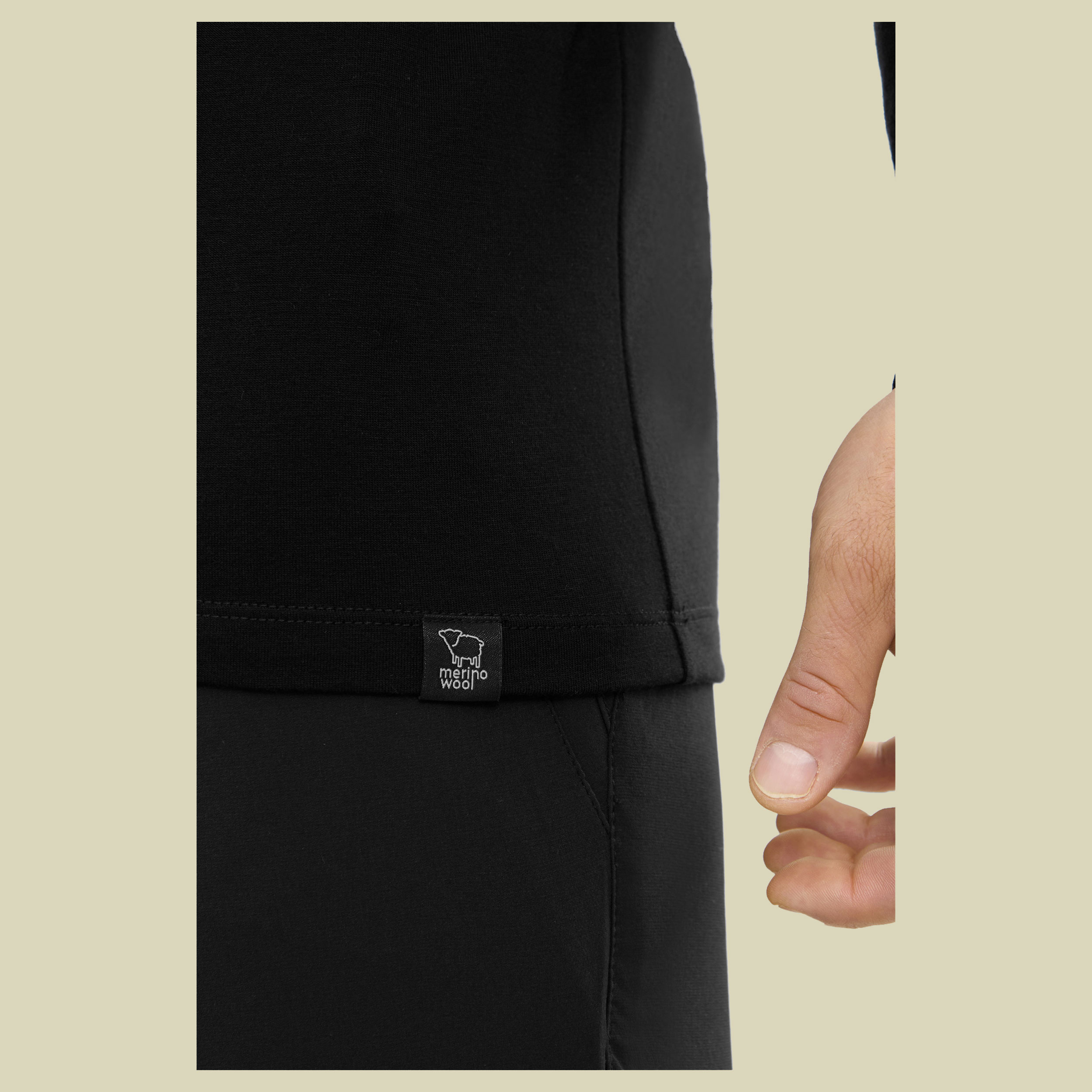 Longsleeve Andali Man XXL schwarz - Farbe black/light grey