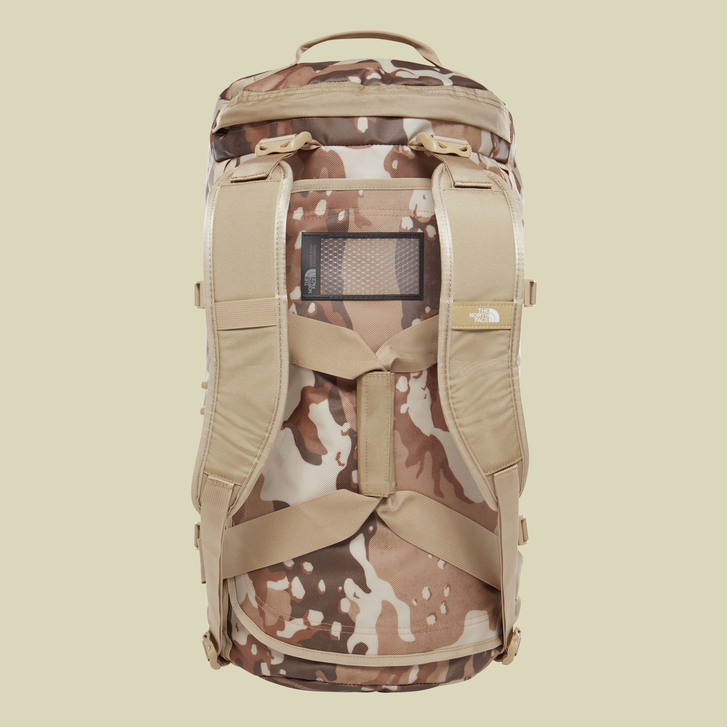 Base Camp Duffel M Volumen 71 Farbe moab khaki woodchip camo desert print/twill beige