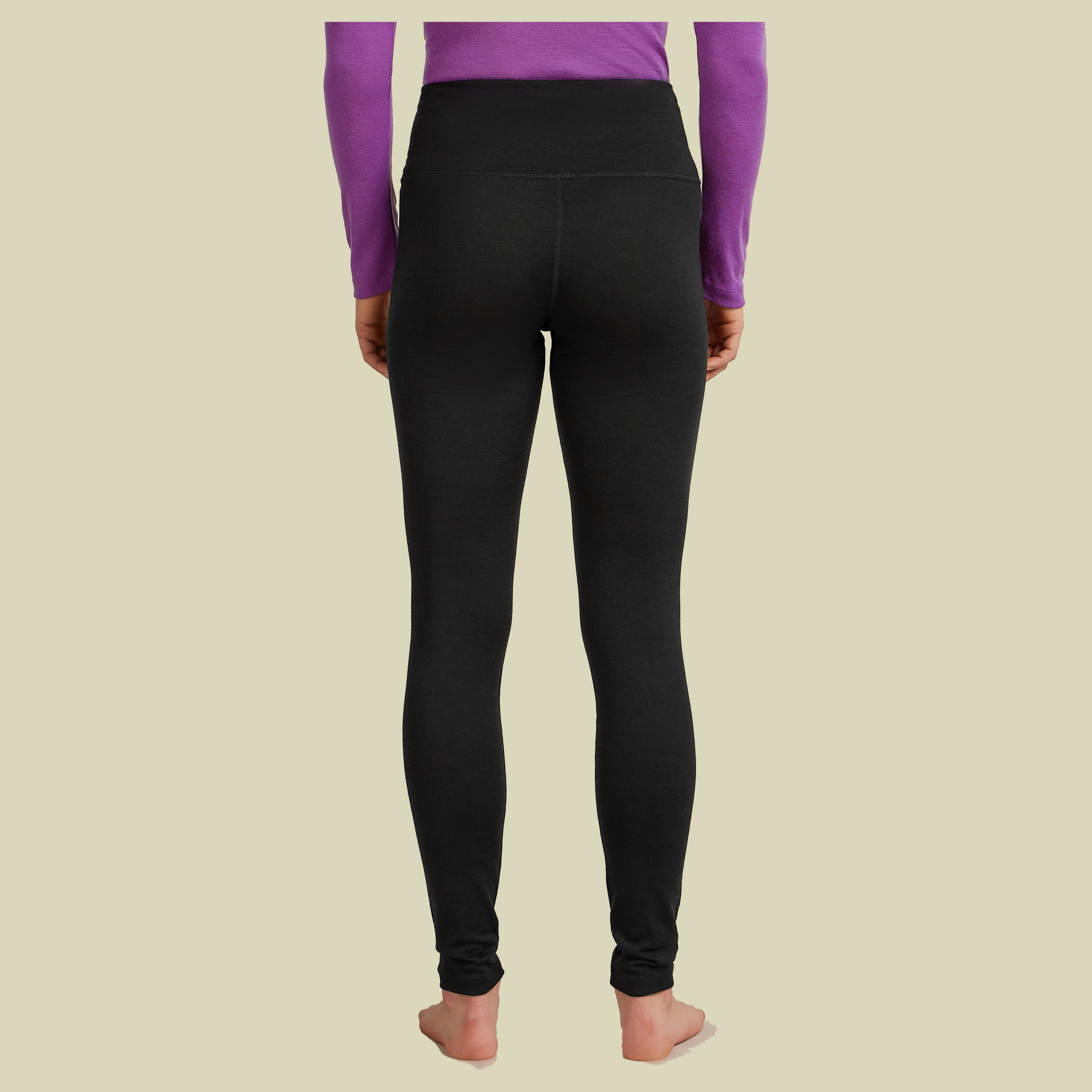 Merino 200 Oasis High Rise Leggings Women XS schwarz - black