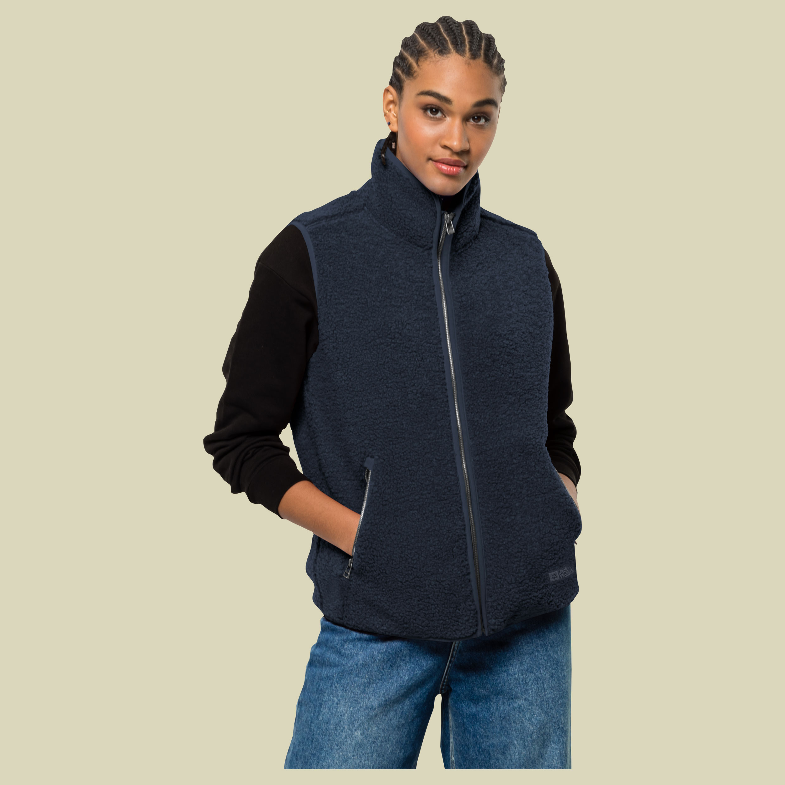 High Curl Vest Women night blue XL - night blue