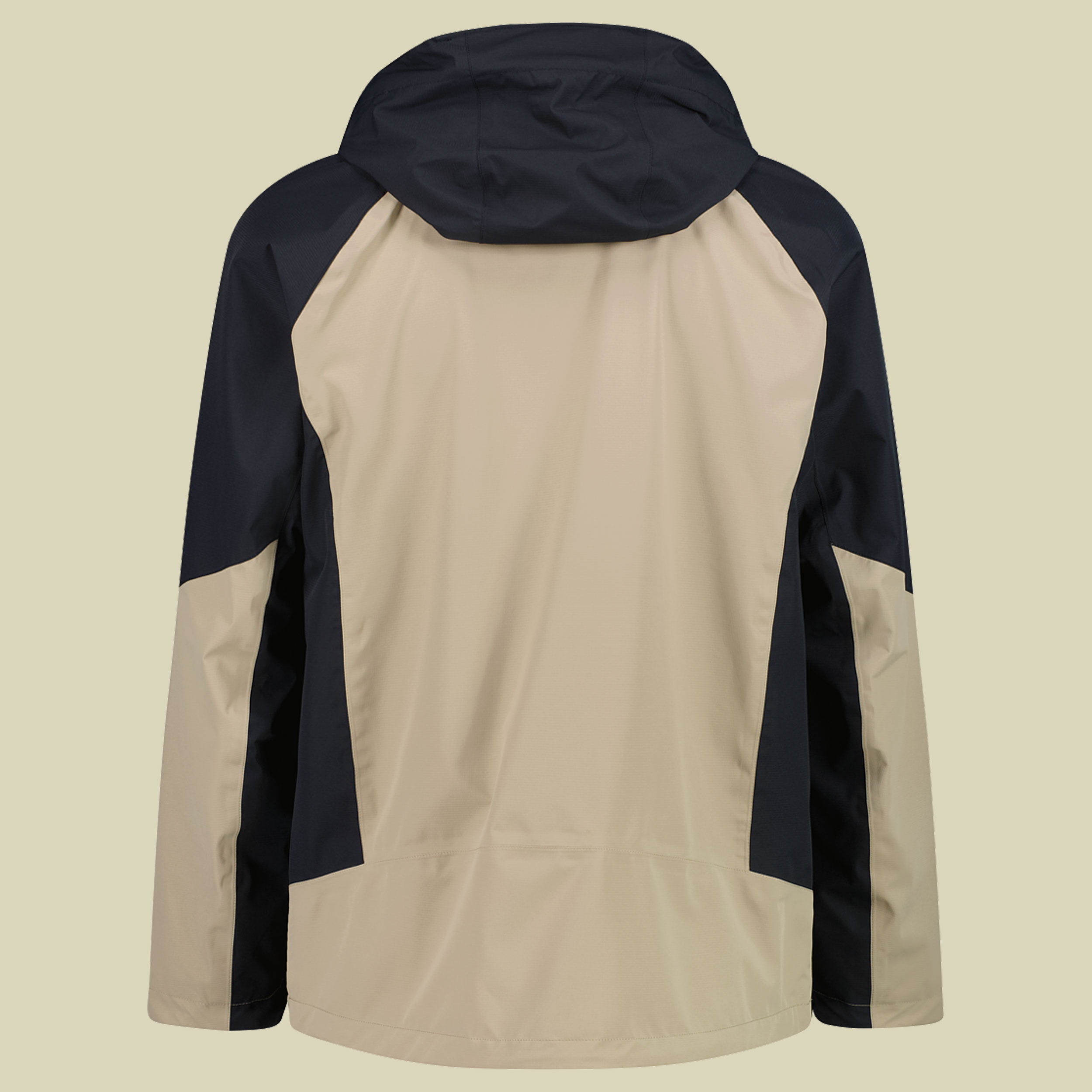 Man Jacket Zip Hood 56 beige - Farbe corda