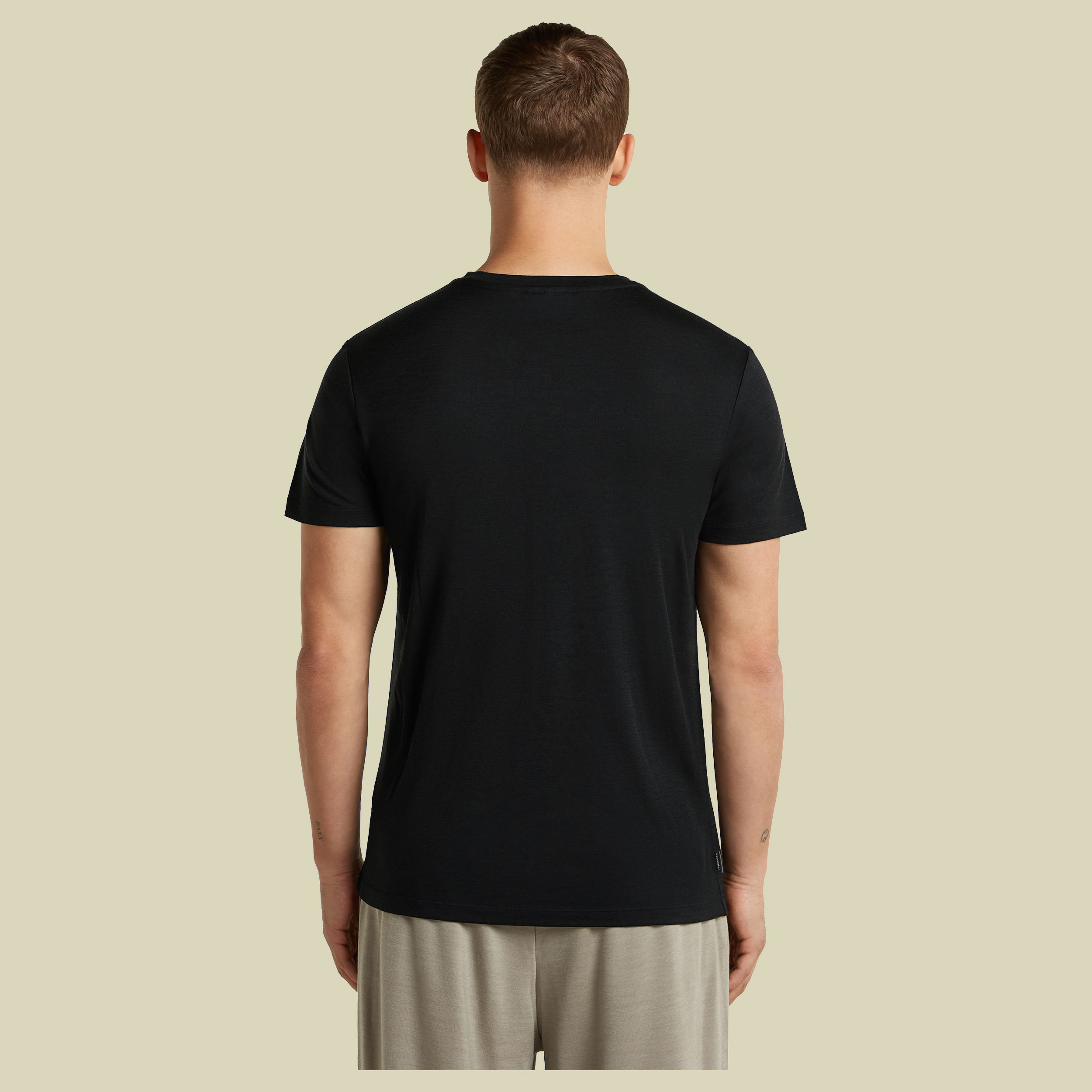 Merino 150 Tech Lite SS Tee Range Stripes Men XXL schwarz - black