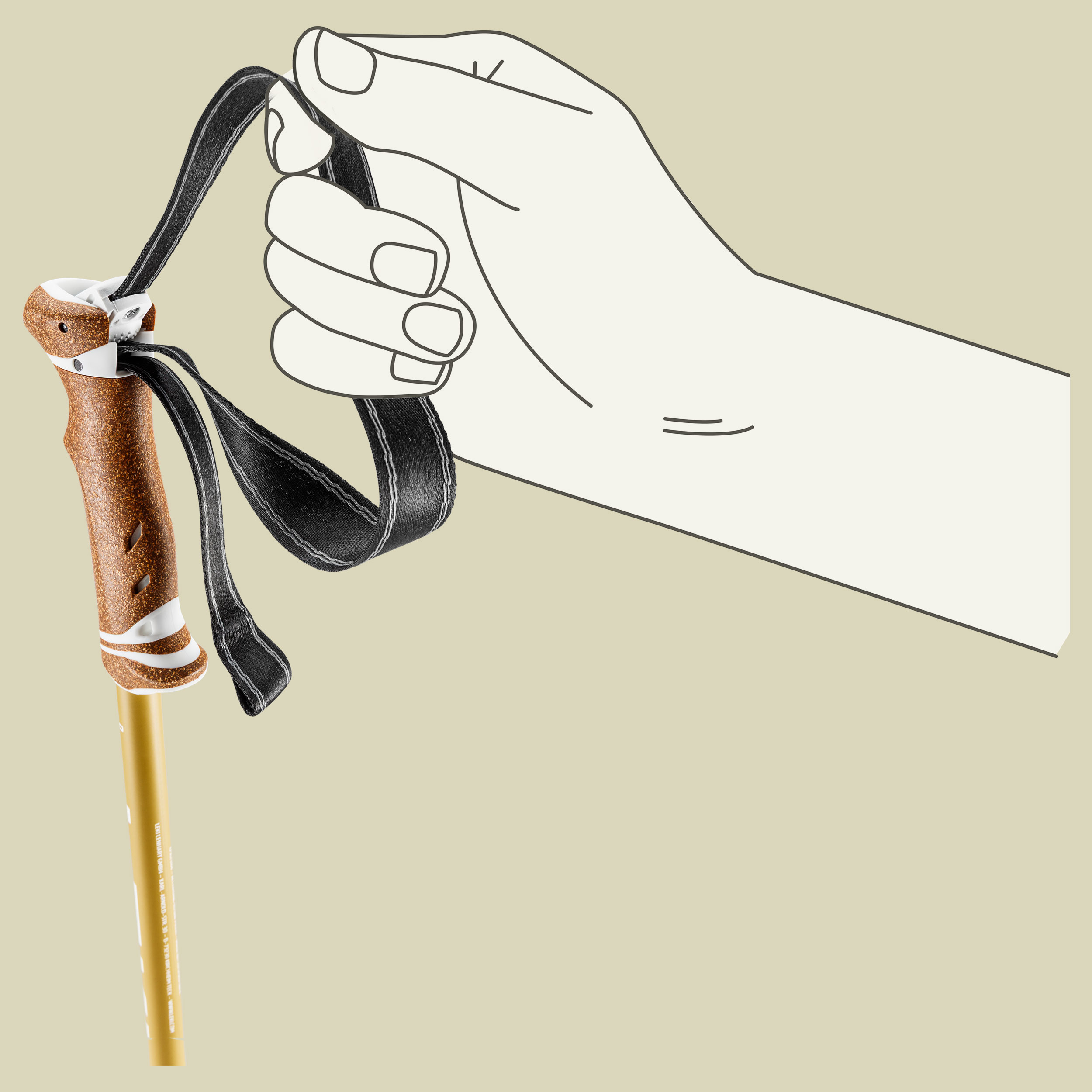 Legacy Lite Compact Länge 90 - 125 cm Farbe white-goldbrown