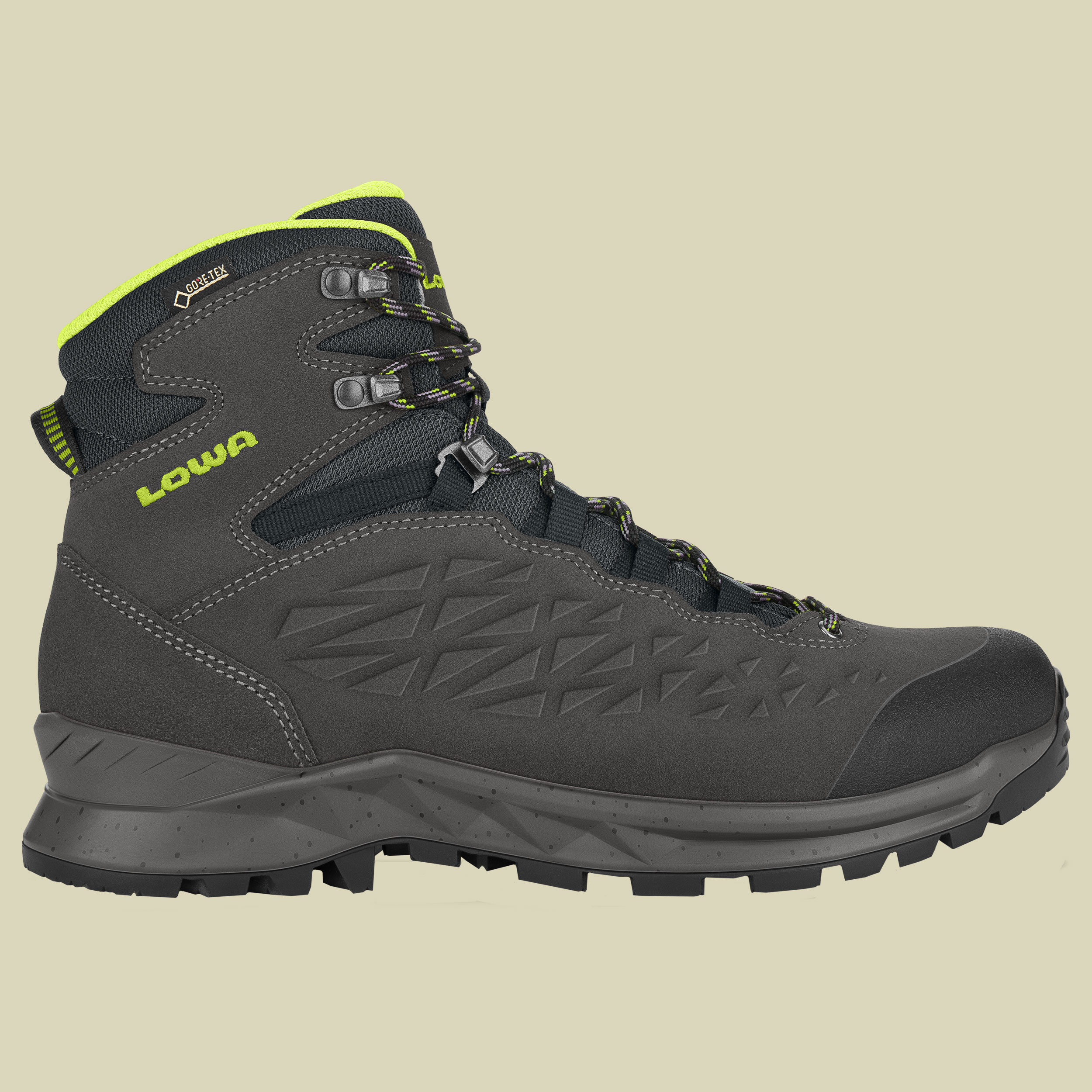 Lowa® Explorer GTX Mid W Men Größe UK 8,5 Farbe anthrazit/limone
