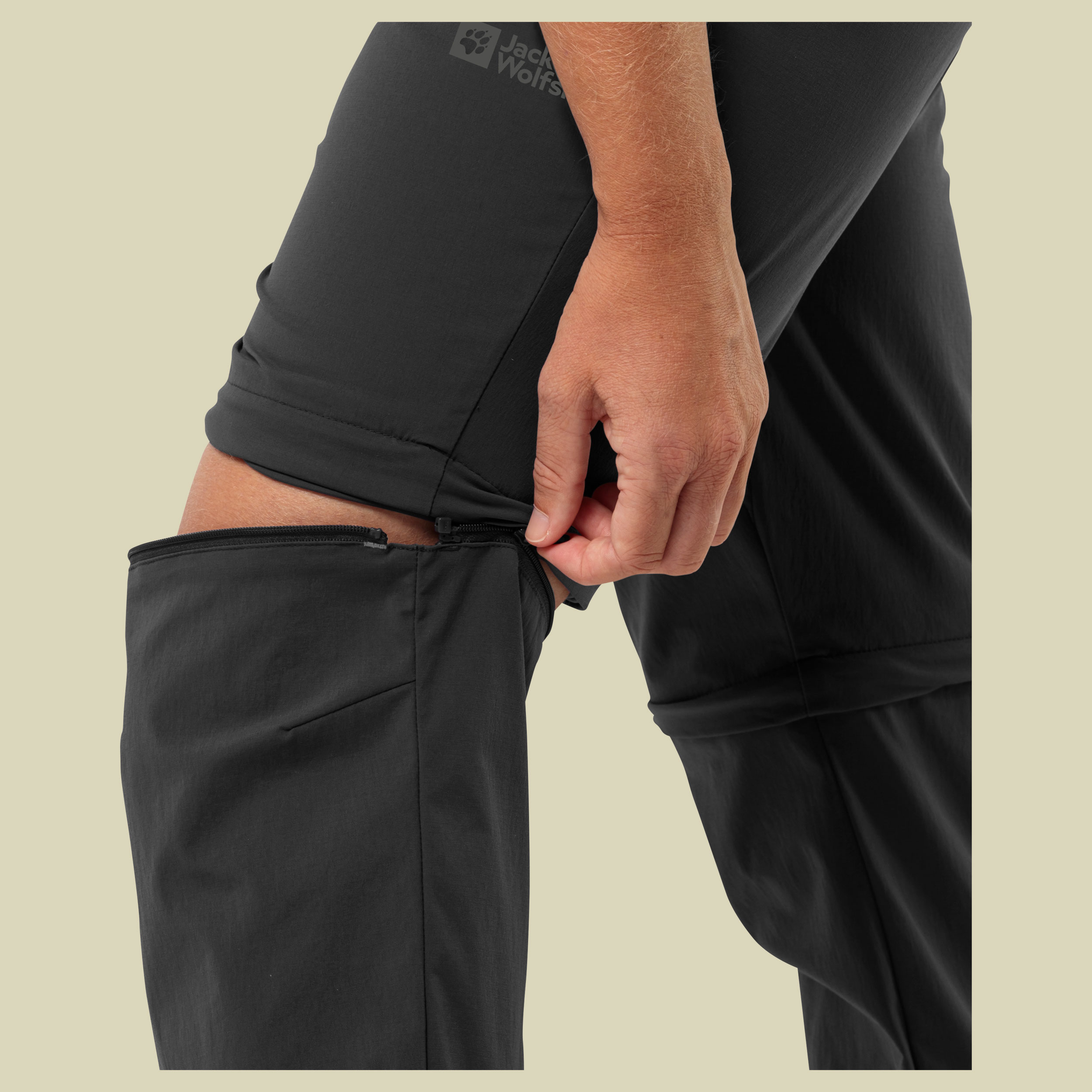 Glastal Zip Off Pants Women schwarz 42 short
