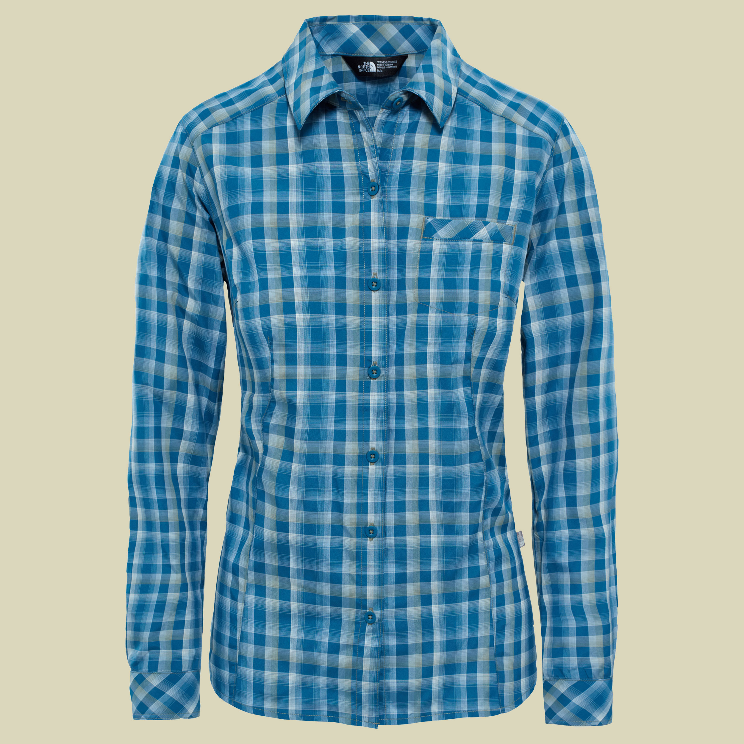 L/S Zion Shirt Women Größe XS Farbe blue coral plaid