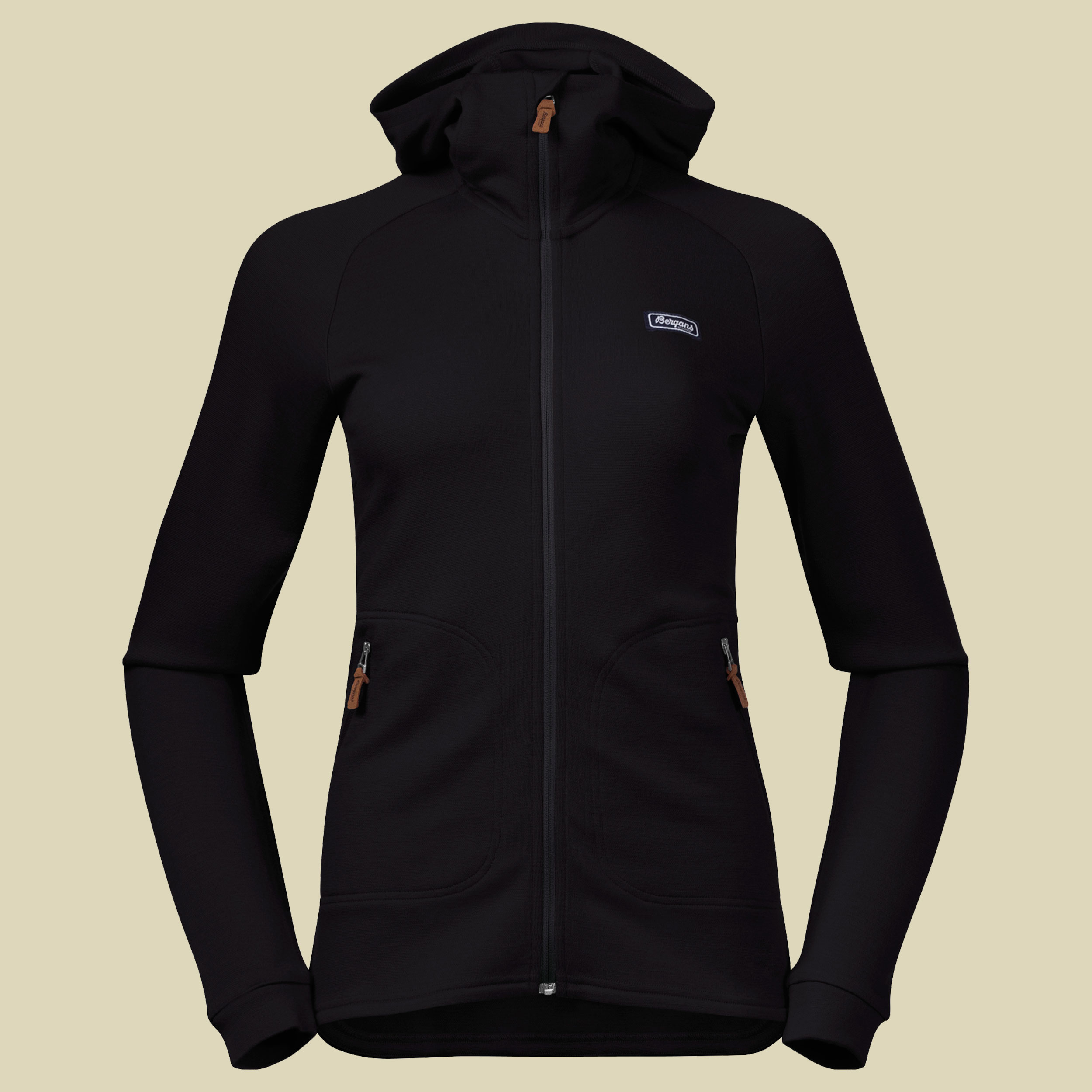 Tuva Light Wool Hood Jacket Women Größe L  Farbe black