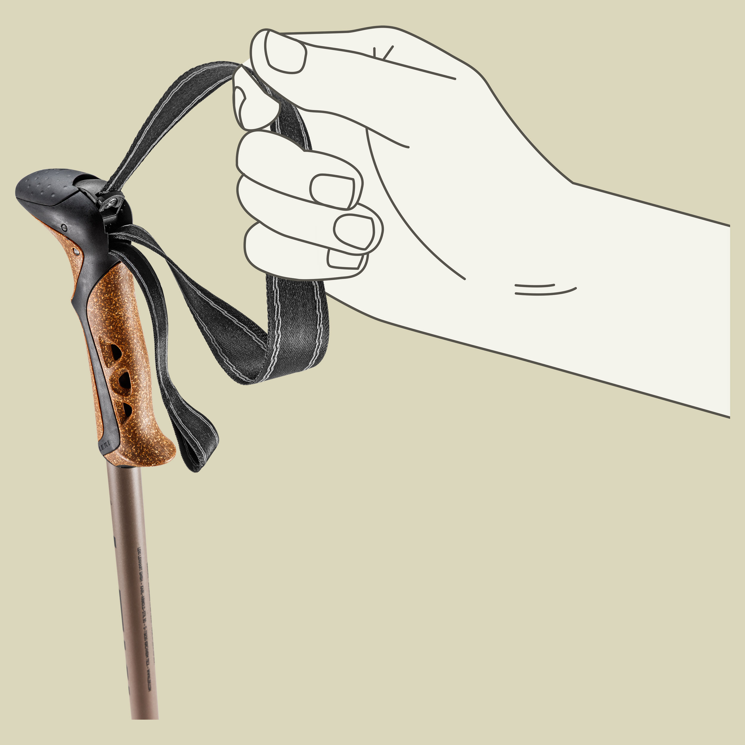 Khumbu Länge 110 - 145 cm Farbe black-pale clay light-pale clay dark