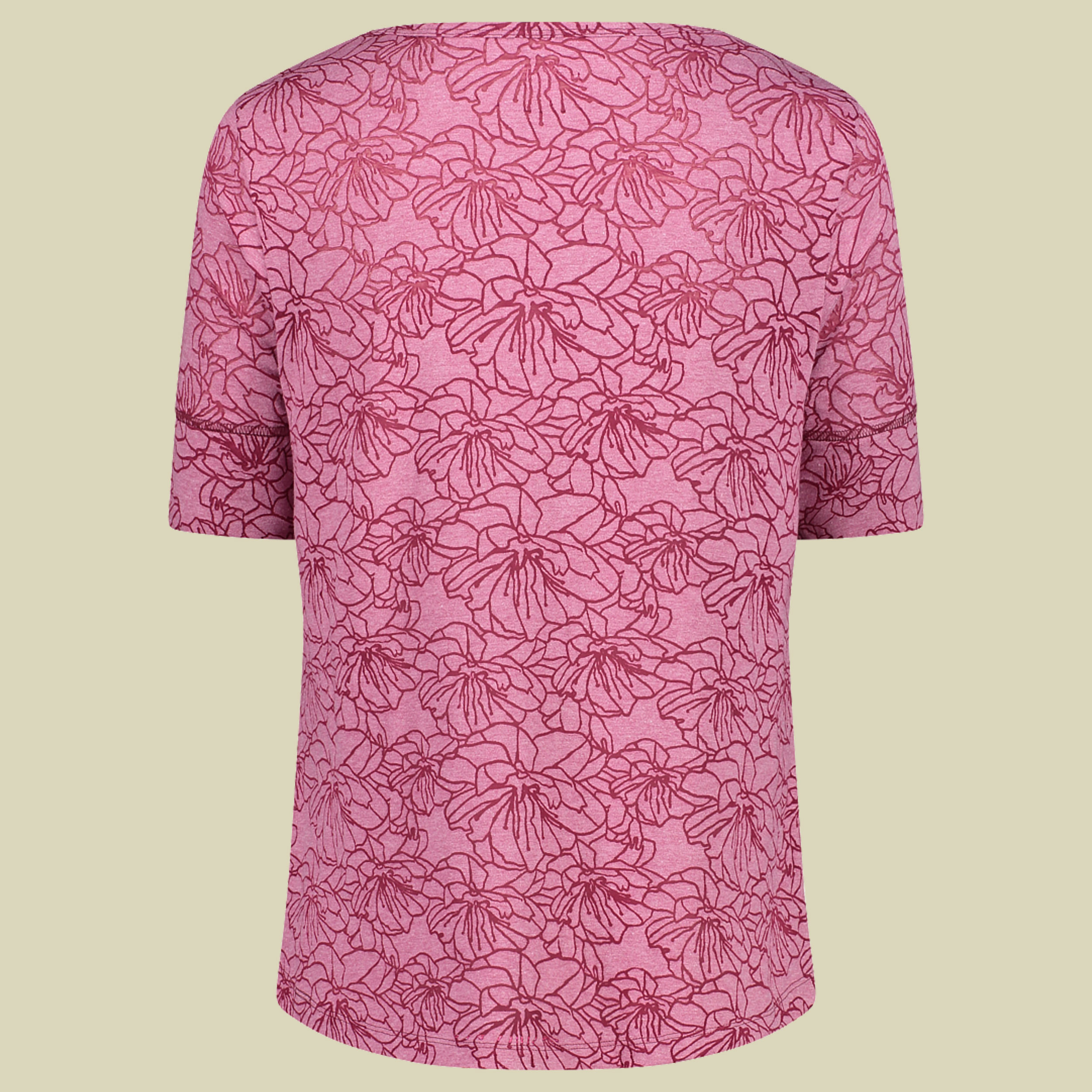 Woman T-Shirt Burn Out Jersey 32T6186 Größe 42 Farbe H820 geranium
