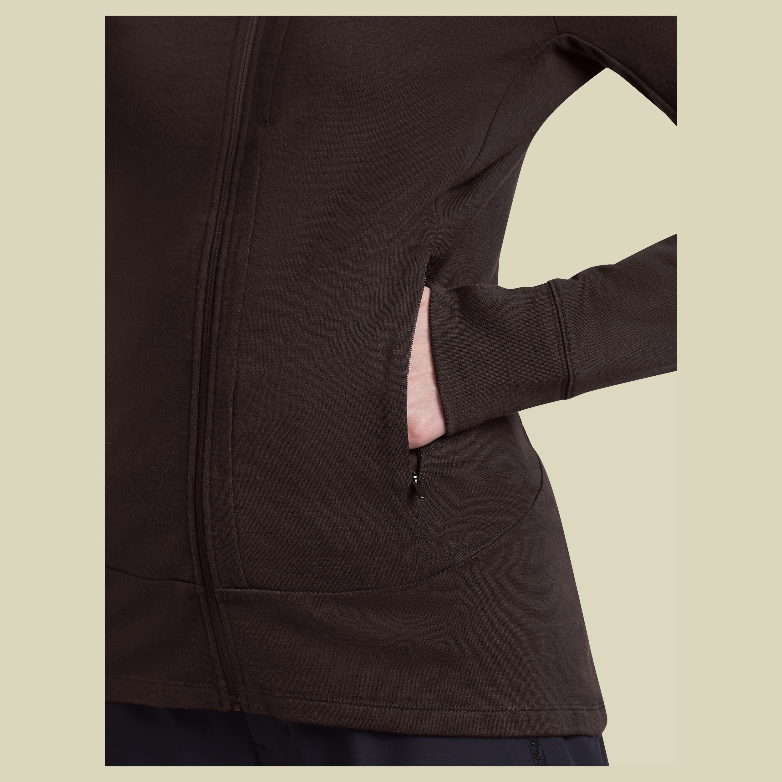 Merino 260 Quantum IV LS Zip Hoodie Women XL bittersweet