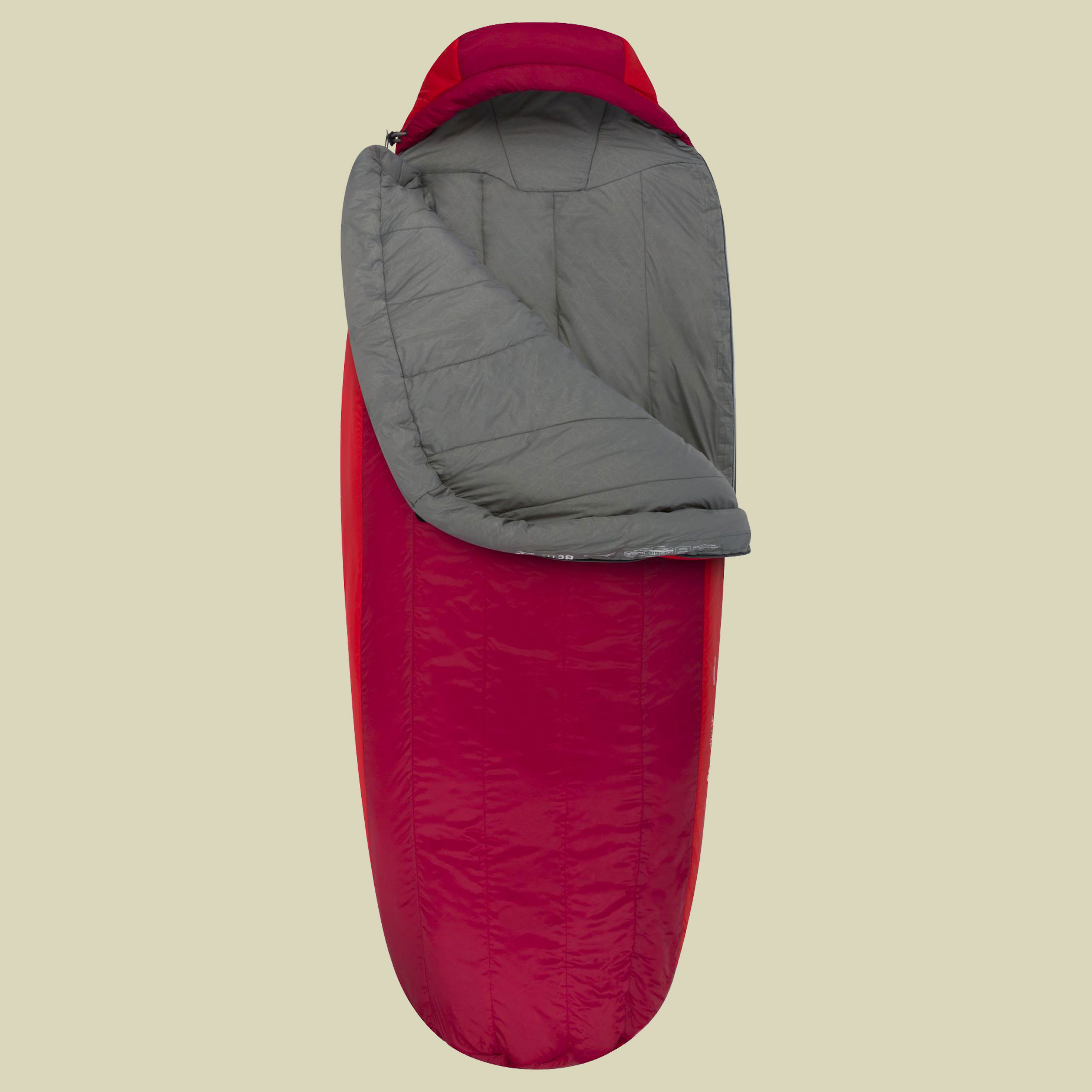 Basecamp BcIII bis Körpergröße 198 cm Farbe dark red/red, Reißverschluss links