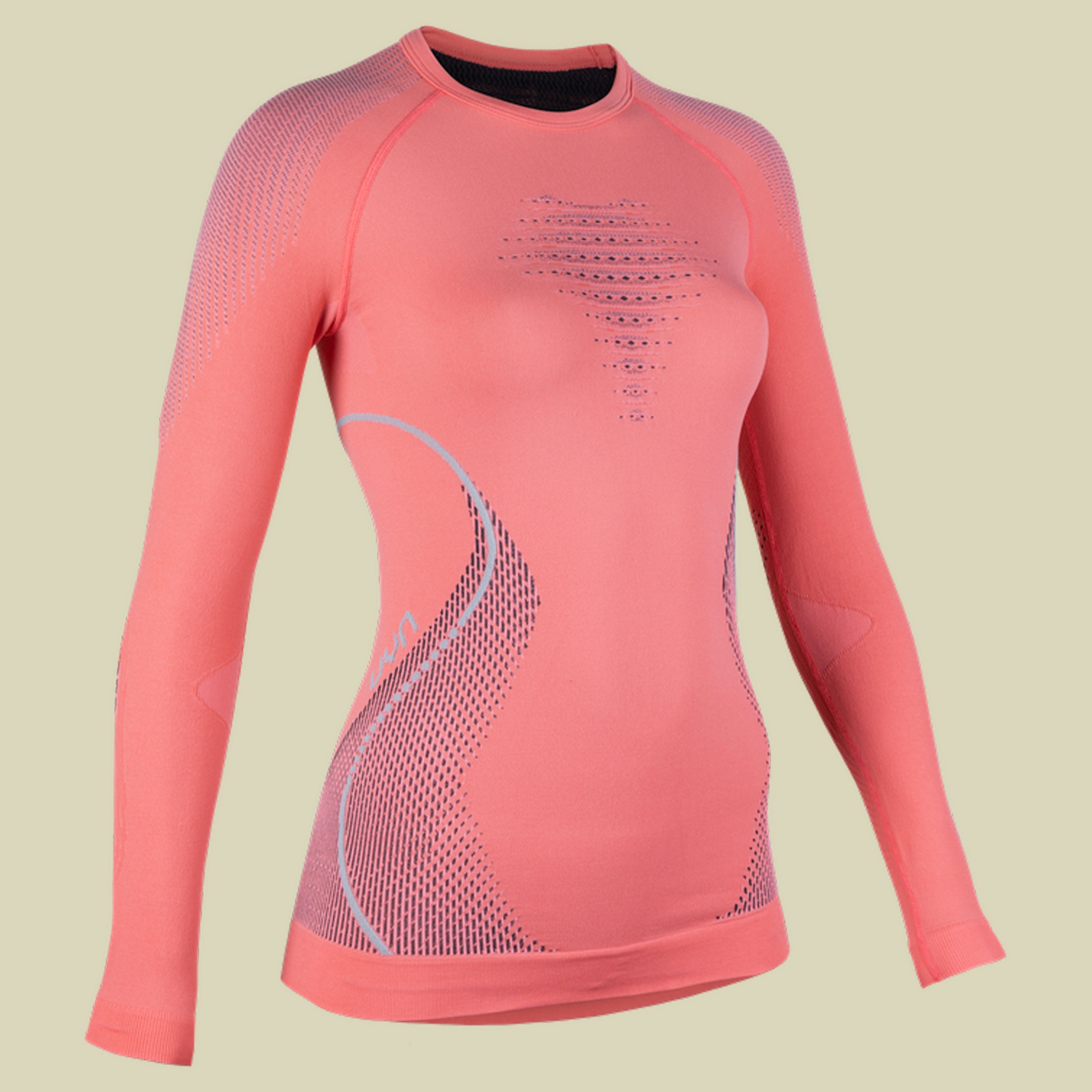 Evolutyon UW Shirt LG_SL Women Größe L-XL Farbe coral/anthracite/aqua