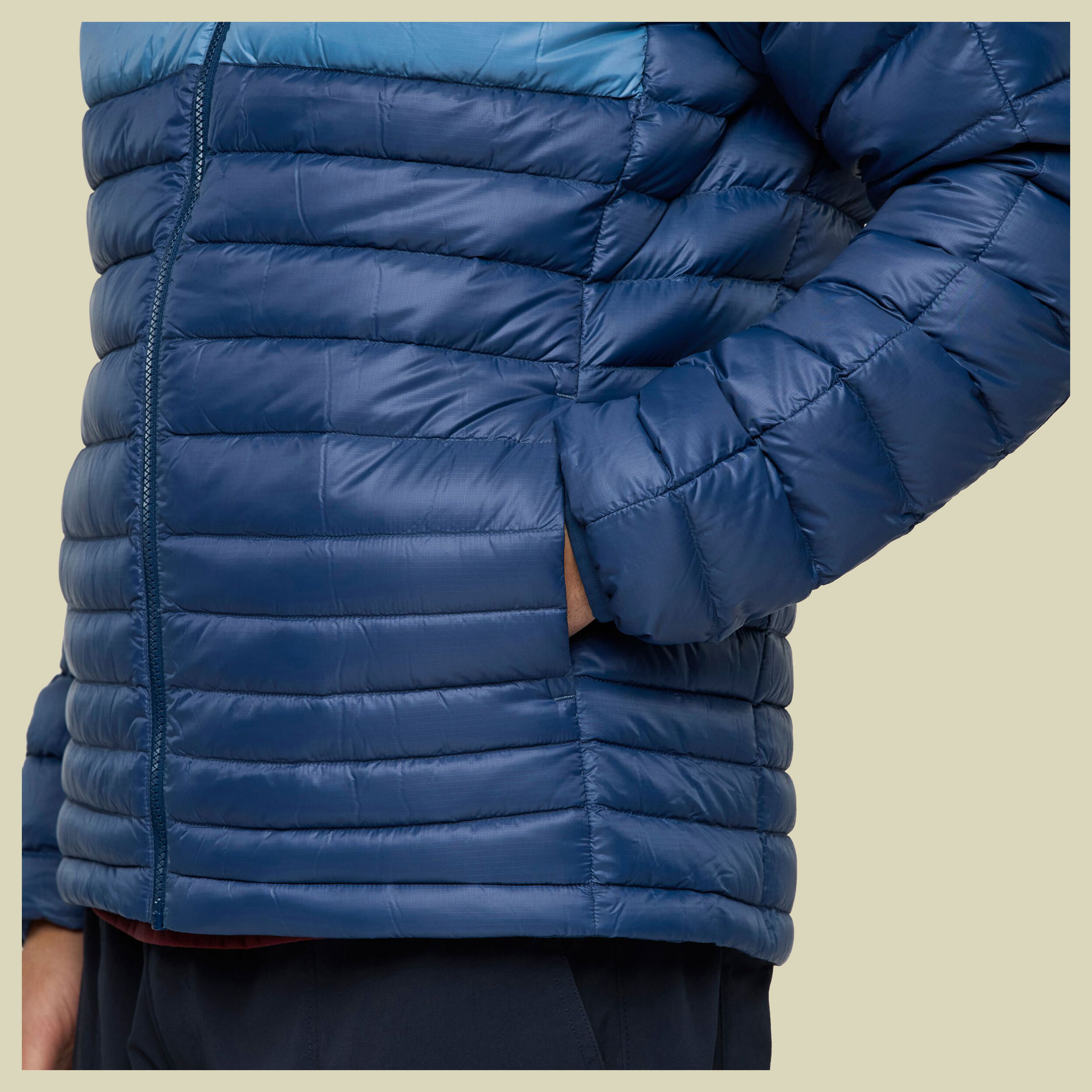 Fuego Down Hooded Jacket Men S blau