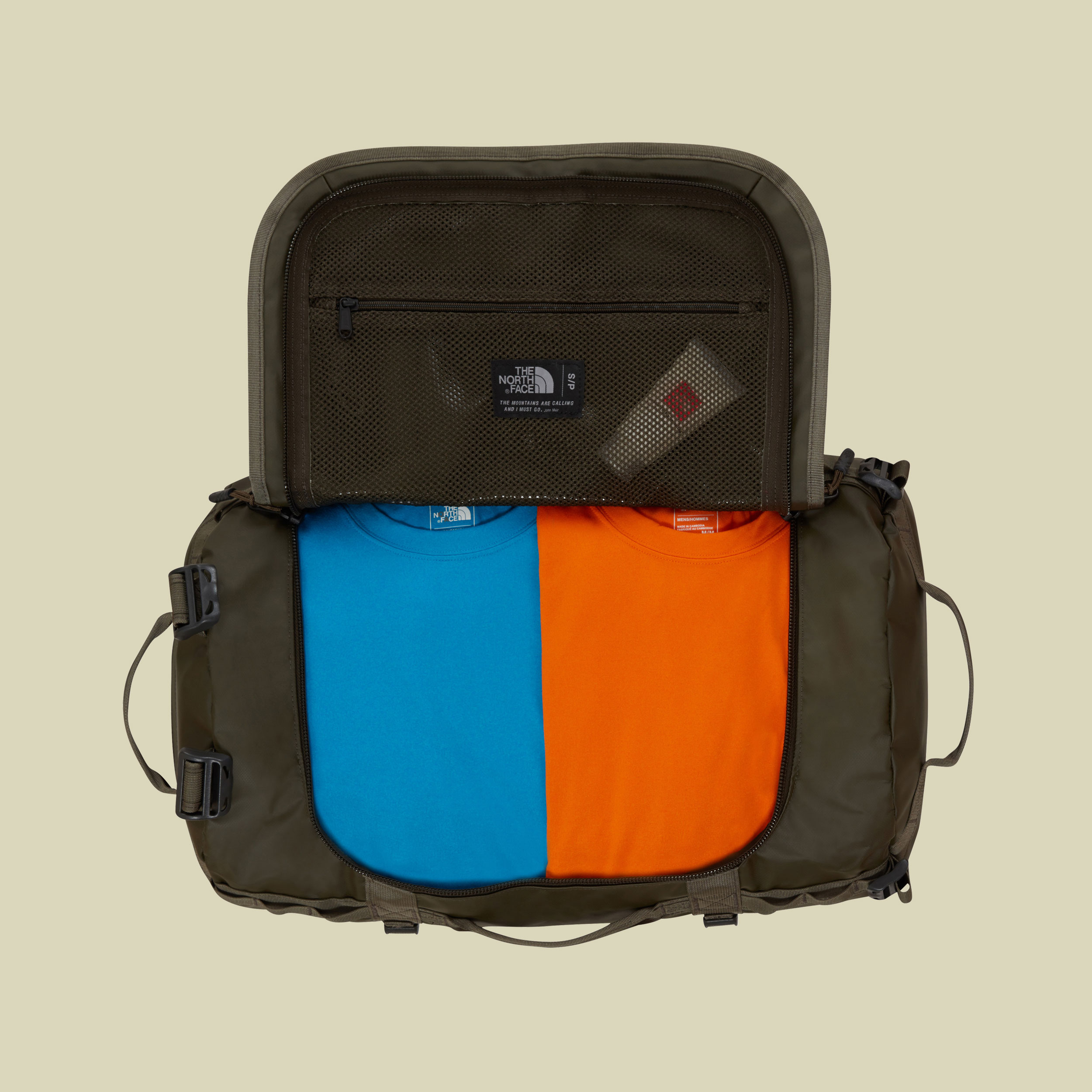 Base Camp Duffel S Volumen 50 Farbe new taupe green/new taupe green