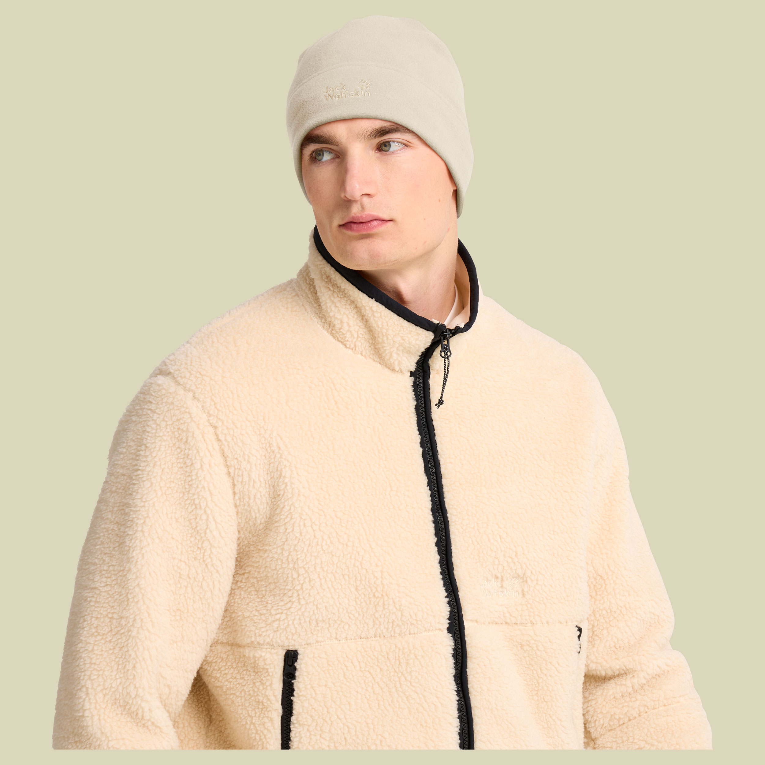Real Stuff Beanie grau one size - oyster