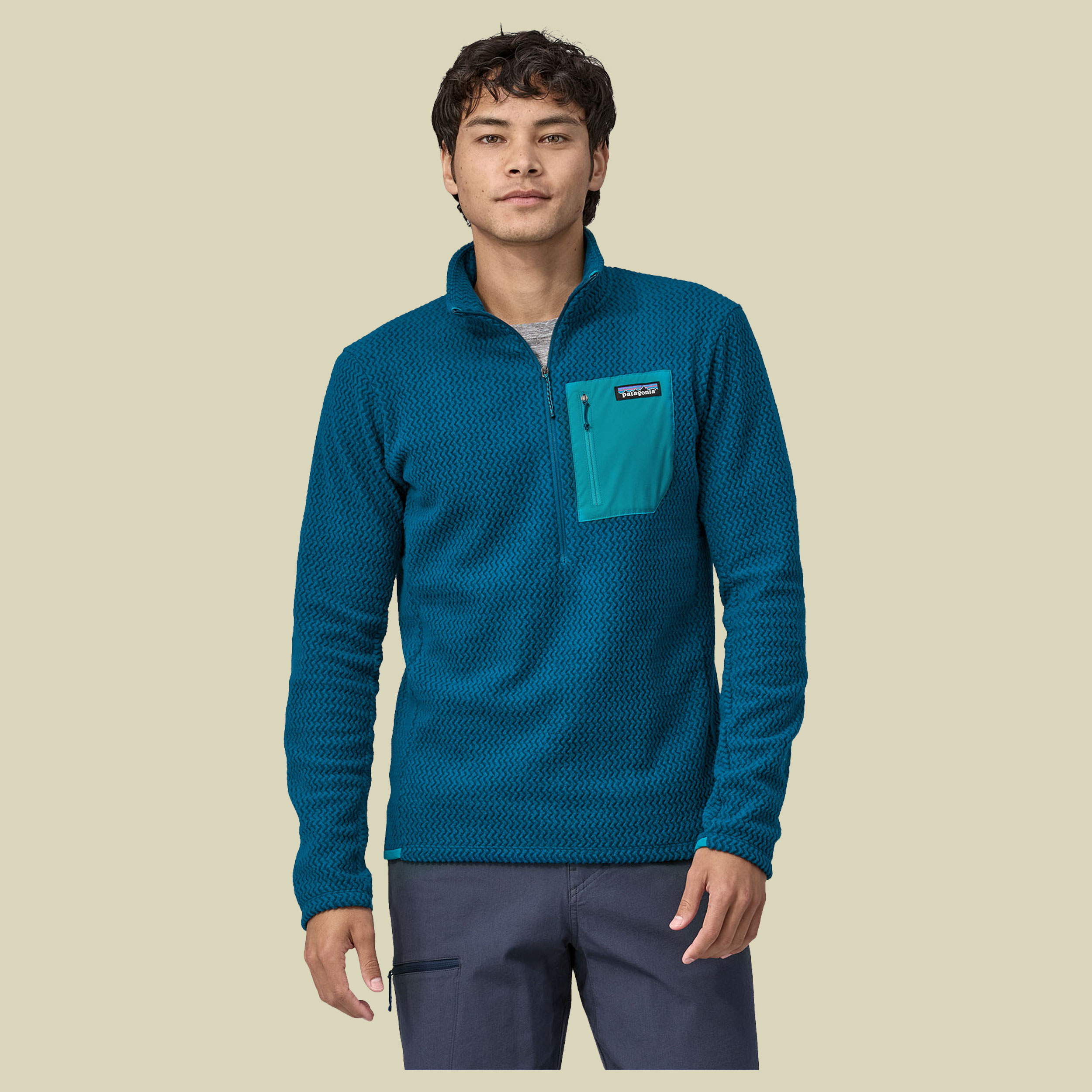 R1 Air Zip Neck Men Größe M  Farbe lagom blue