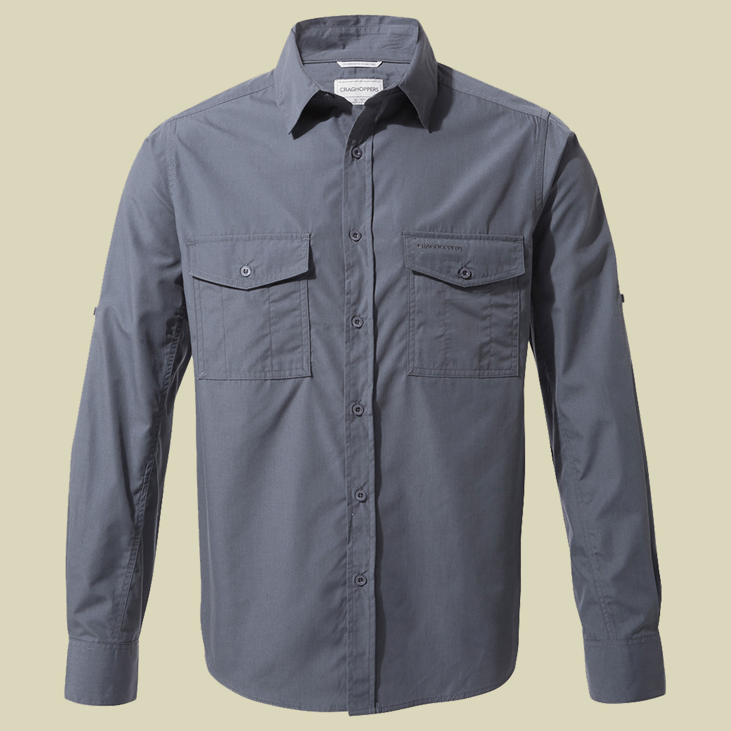 Kiwi Long Sleeved Shirt Men blau XL - ombre blue
