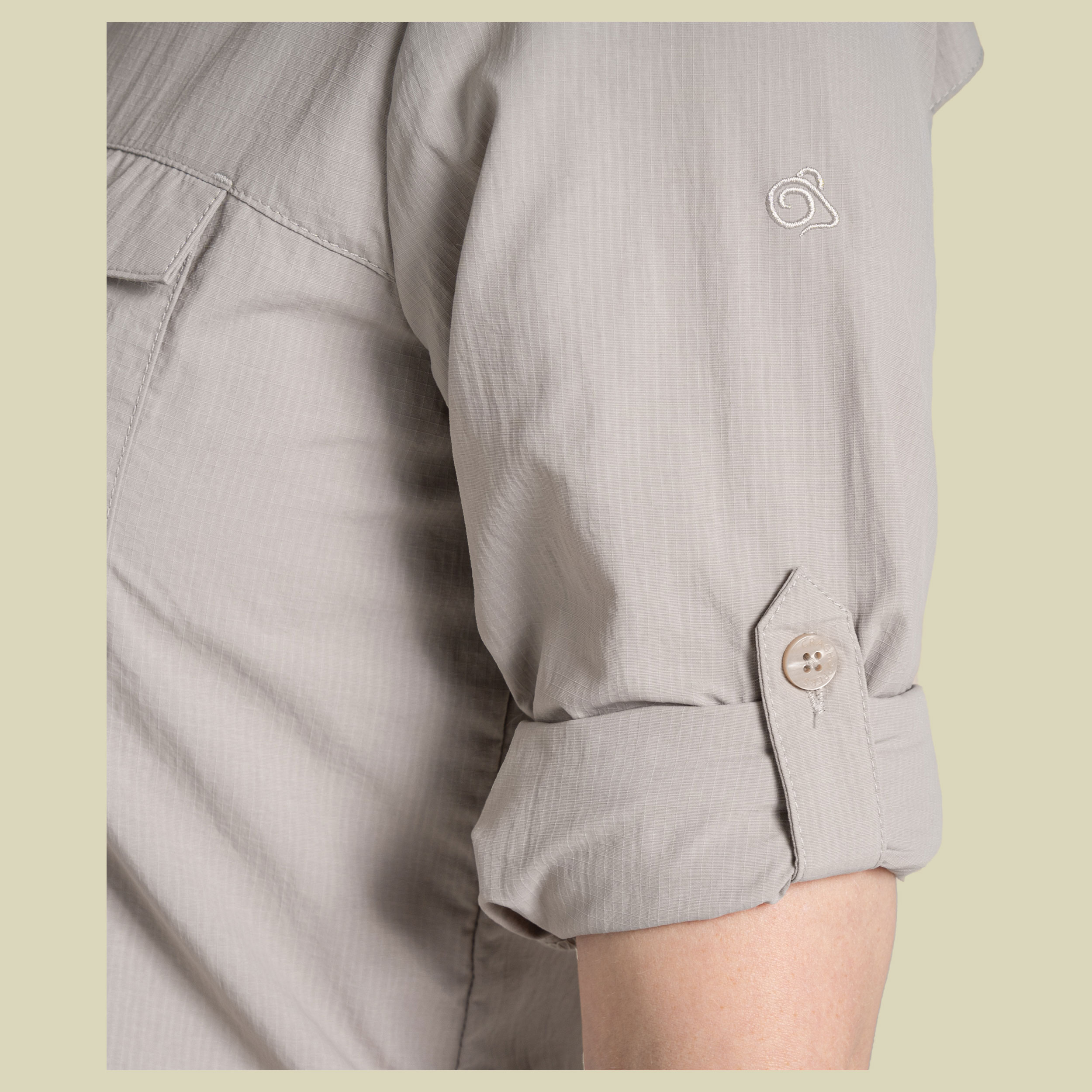 NosiLife Adventure Long Sleeved Shirt III Women 44 grau - soft mushroom (18)