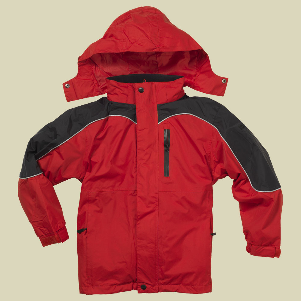 Pfronten 3 K Kinder Doppeljacke Größe 116 Farbe rot-schwarz