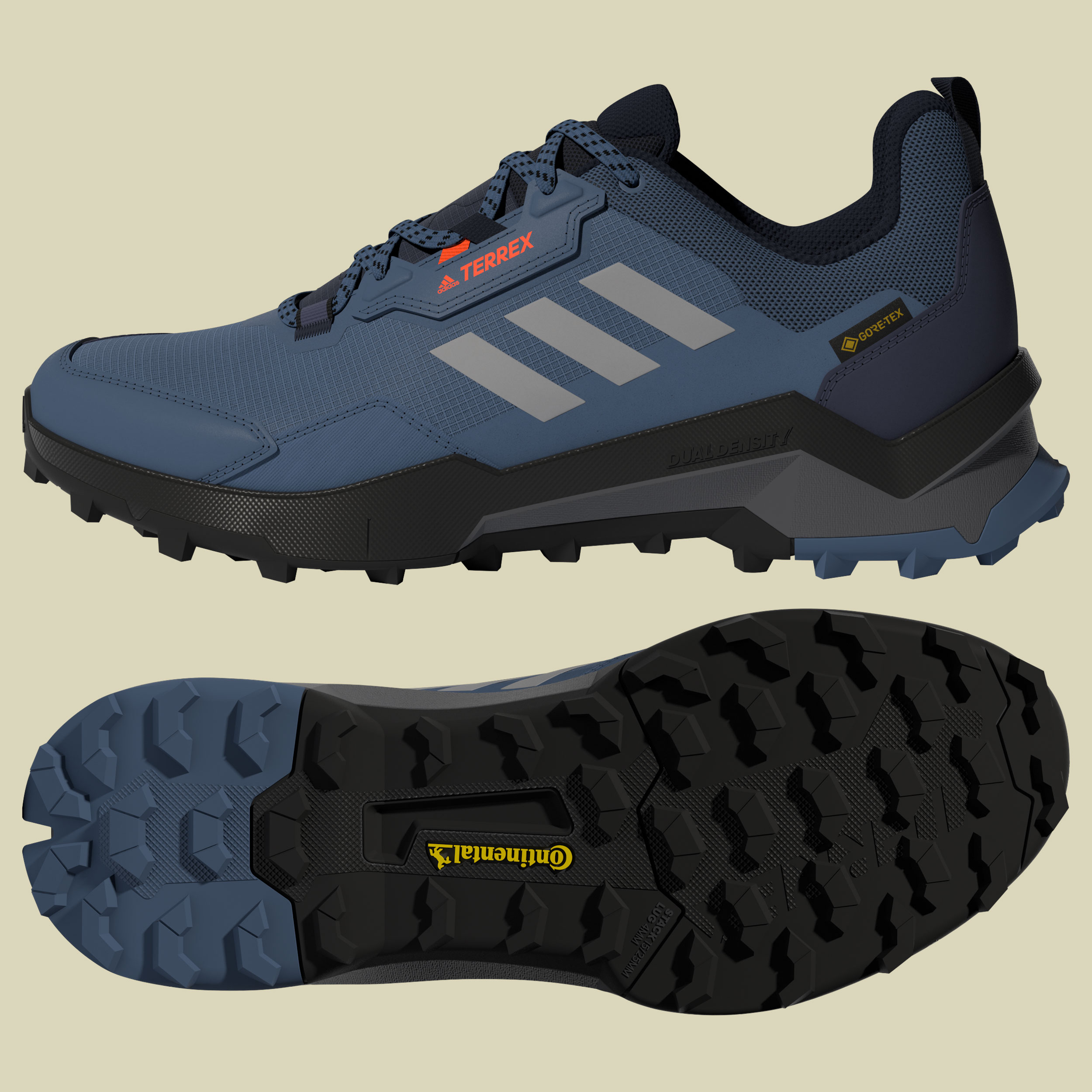 Terrex AX4 GTX Men grau UK 11,5 - grey six/grey four/solar red