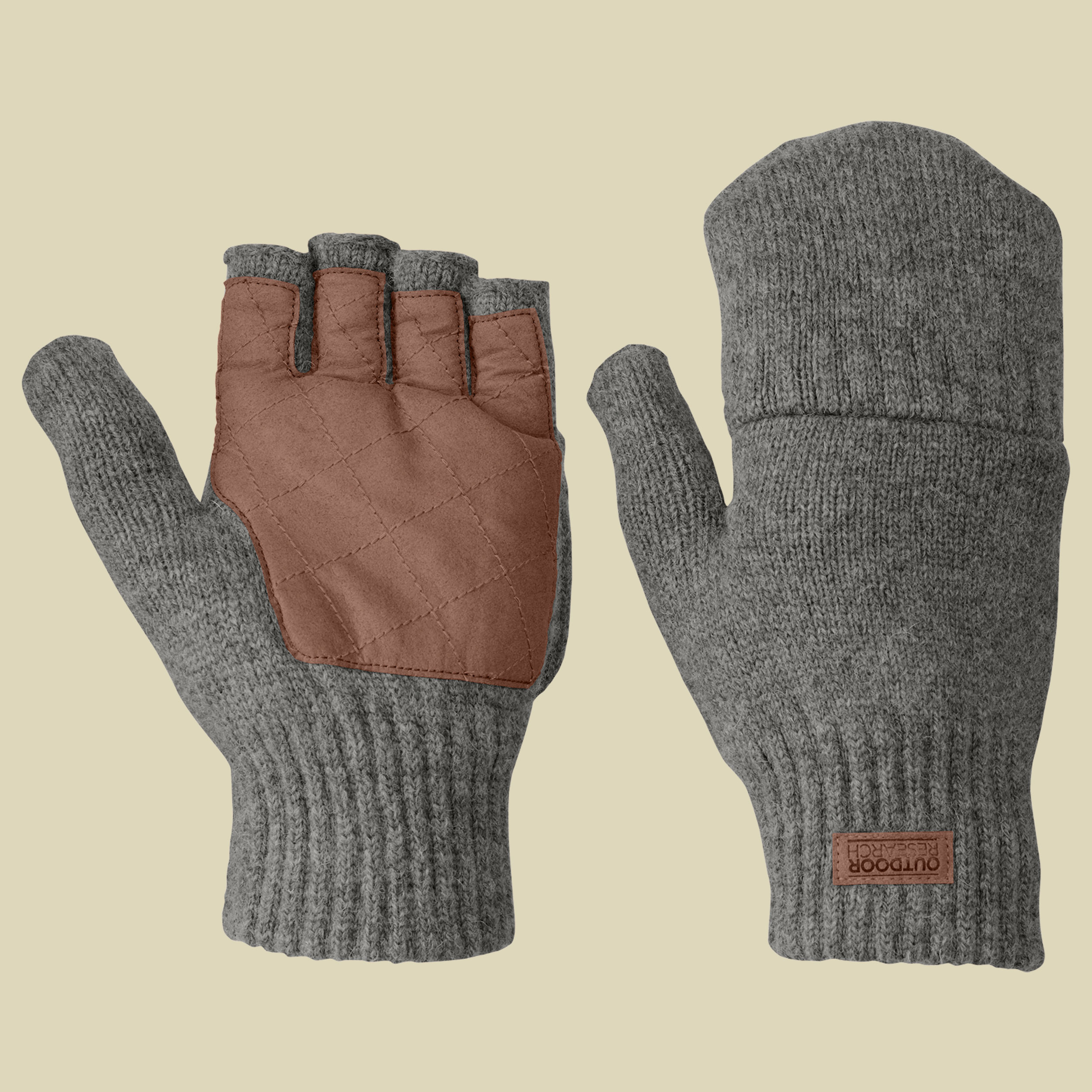 Lost Coast Fingerless Mitts Men  Größe L Farbe pewter