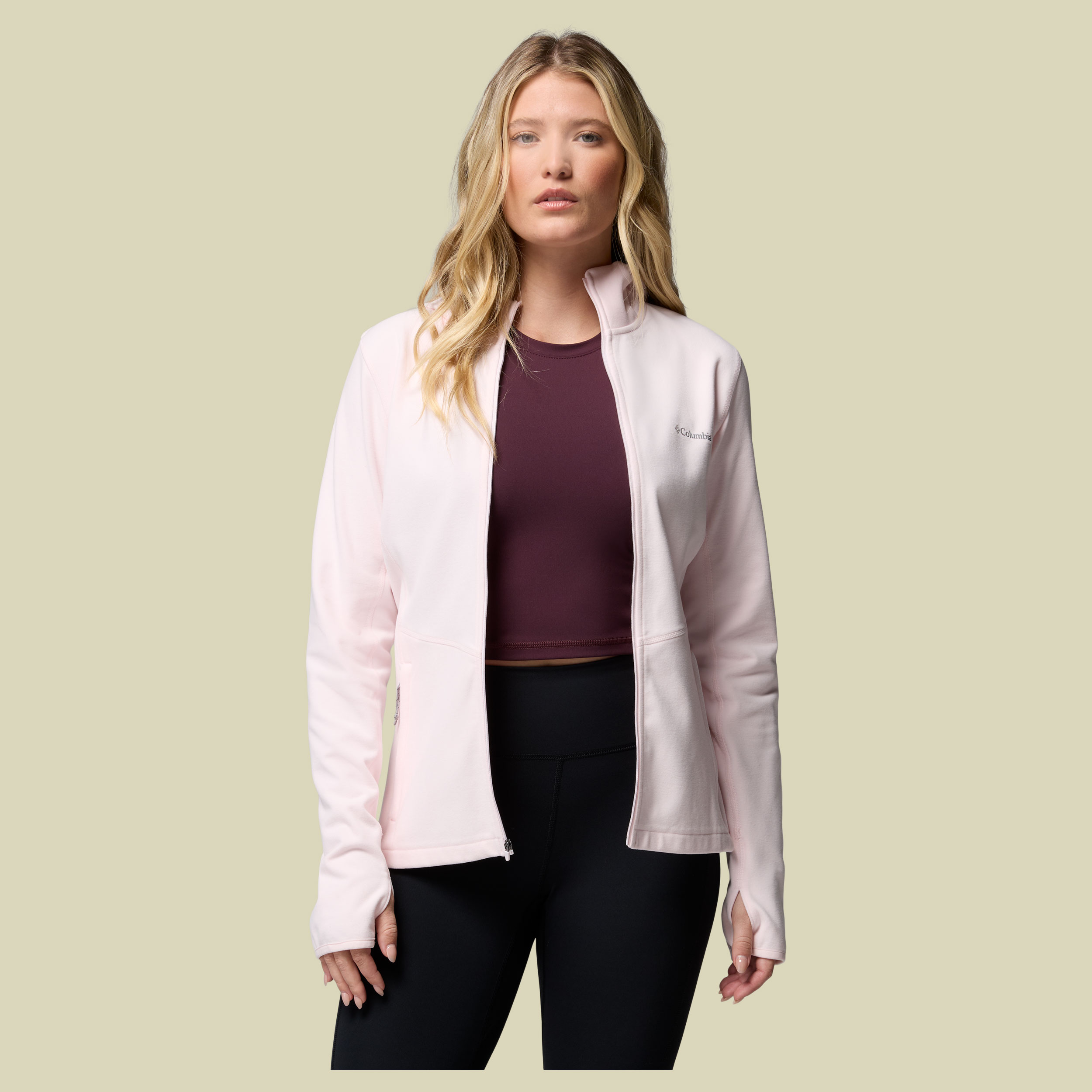 Star Valley Hooded Full Zip Women XL pink - powder pink