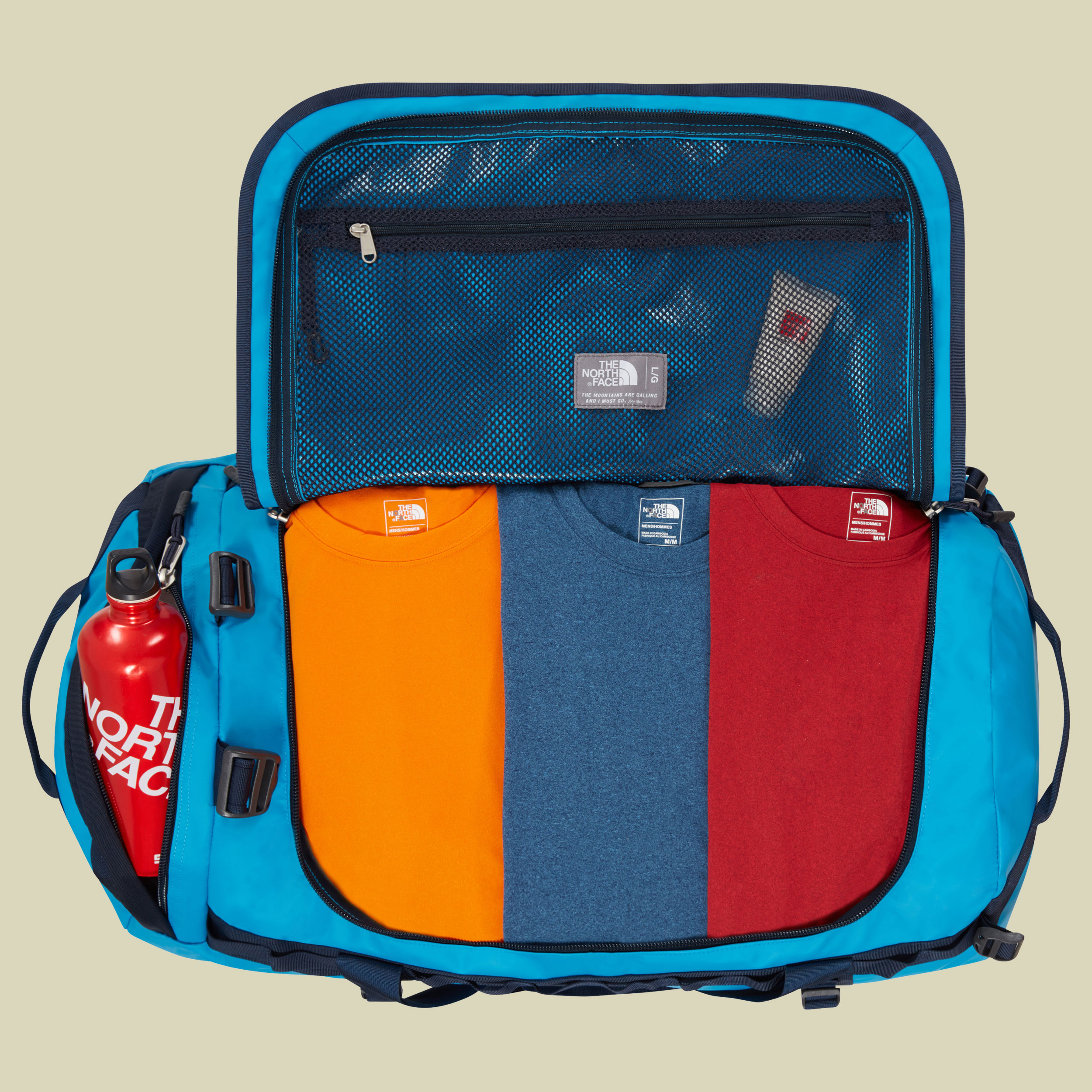 Base Camp Duffel L Volumen 95 Farbe hyper blue/cosmic blue
