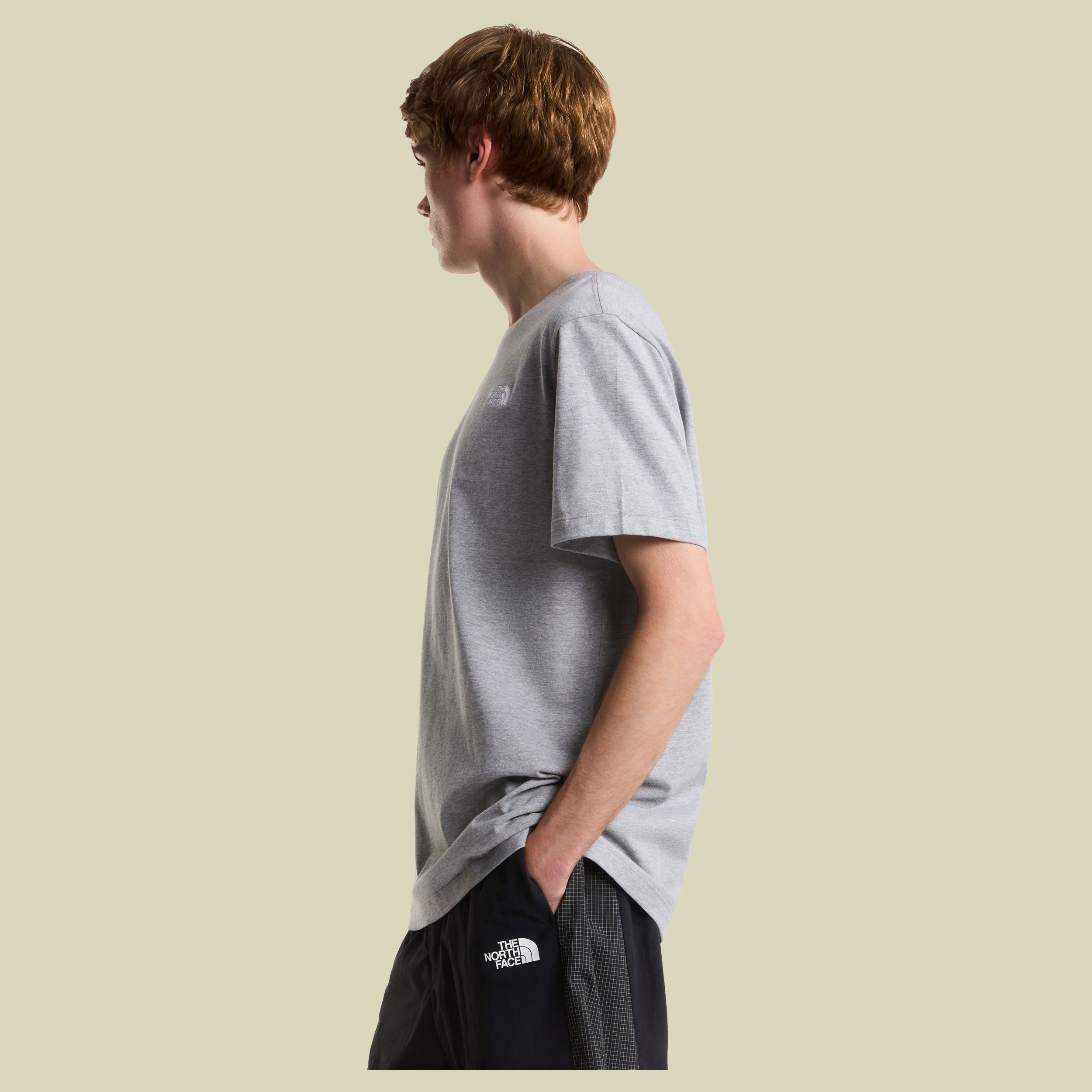 Evolution Simple Dome Regular Short SL Man XXL grau meliert - Farbe TNF pale grey heather