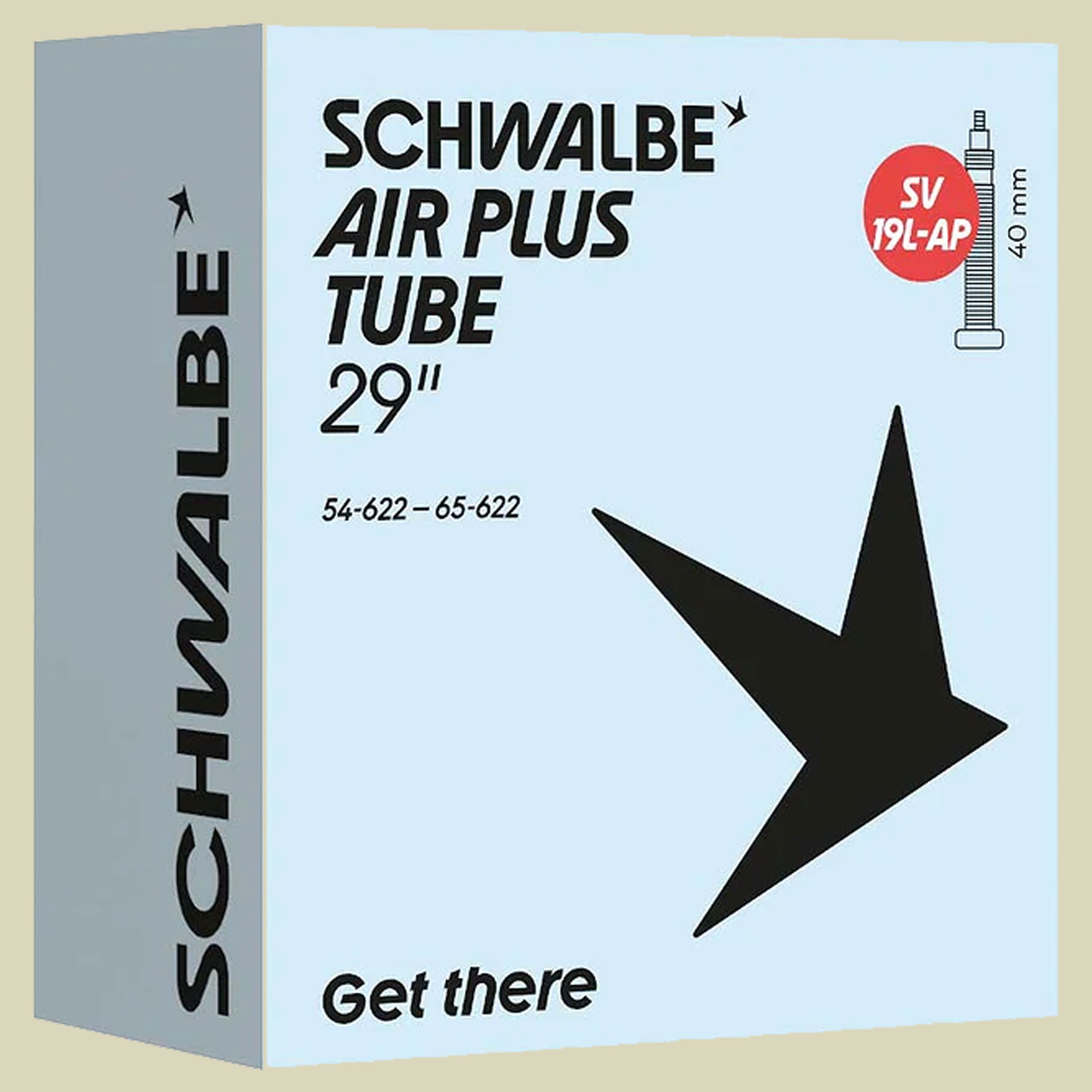 Schwalbe Fahrradschlauch Air Plus 29"/29"+ SV 19L-AP 40 mm 54/65-622