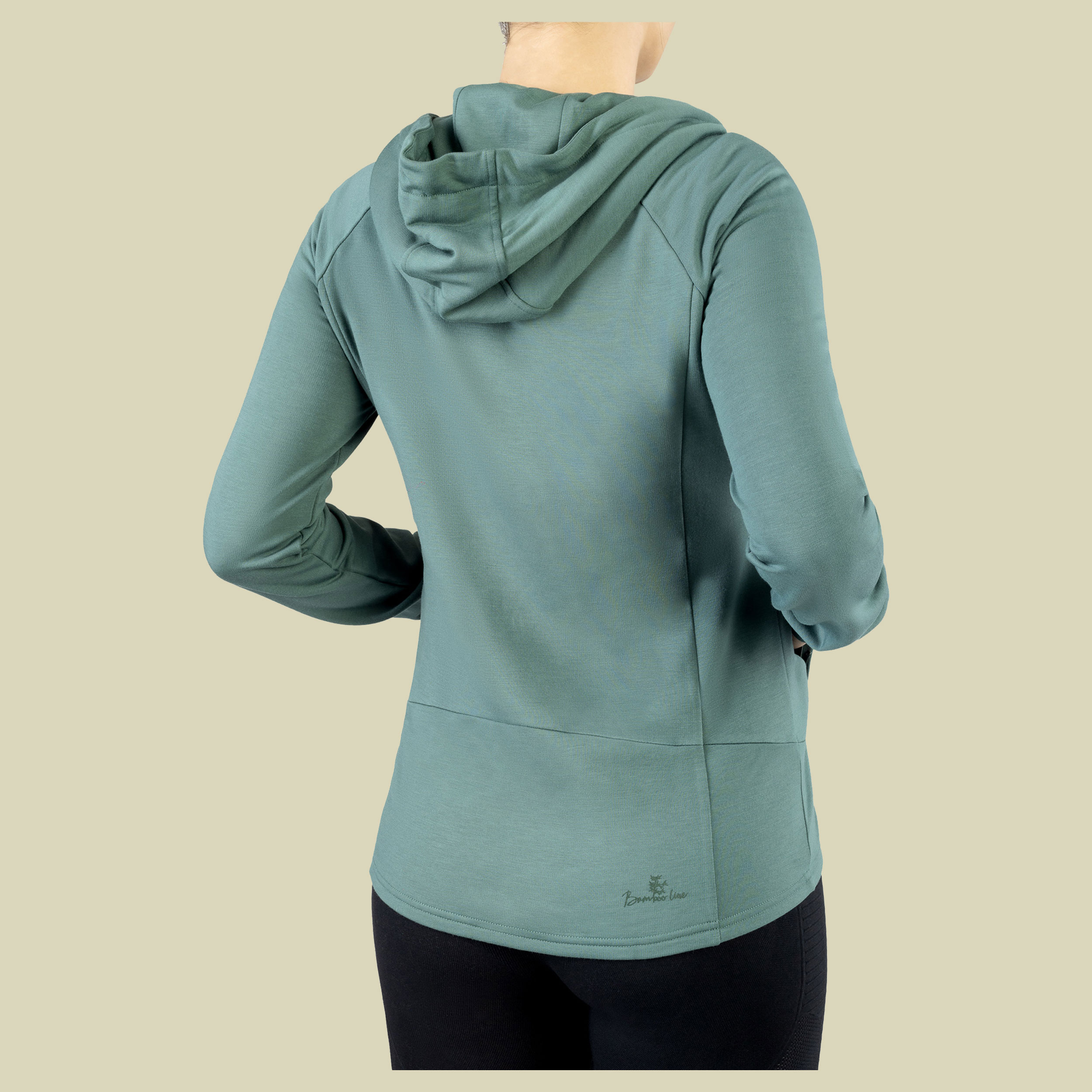 Midlayer Lonetree Hoodie Bamboo Lady XL blau - turquise