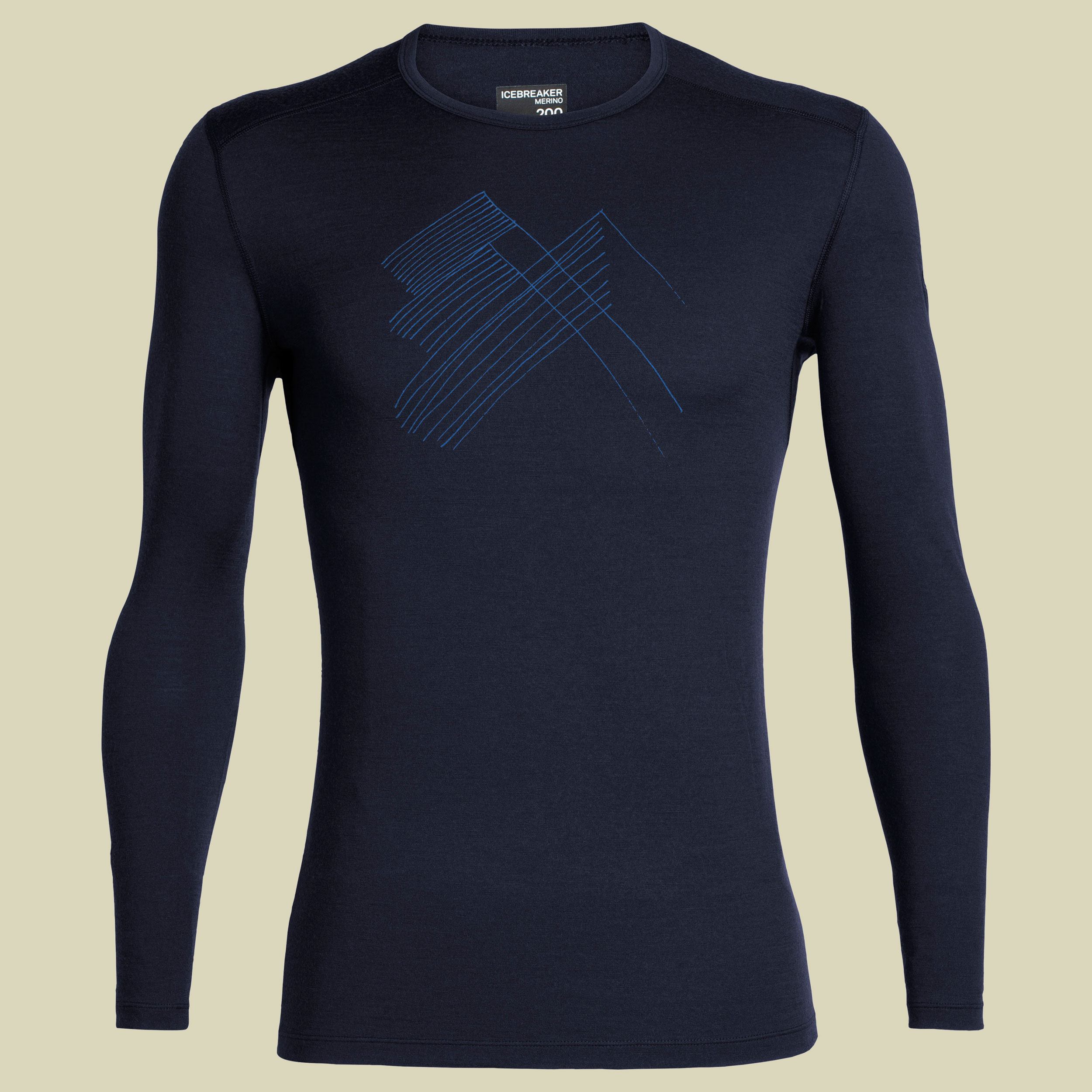 Oasis LS Crewe 200 - Artist Tees Men Größe L Farbe Snap Head midnight navy