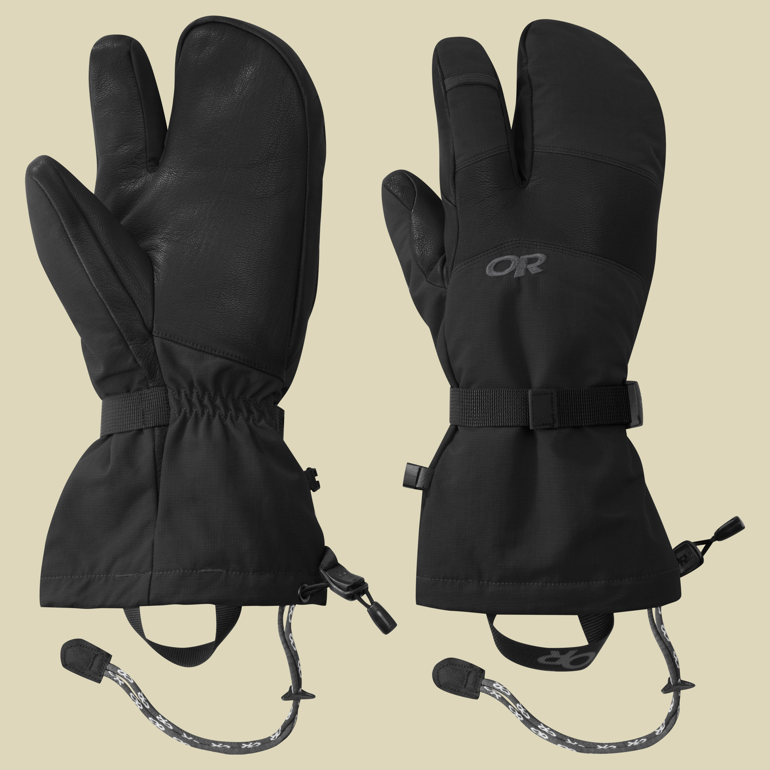 Highcamp 3-Finger Gloves Men  Größe S Farbe black