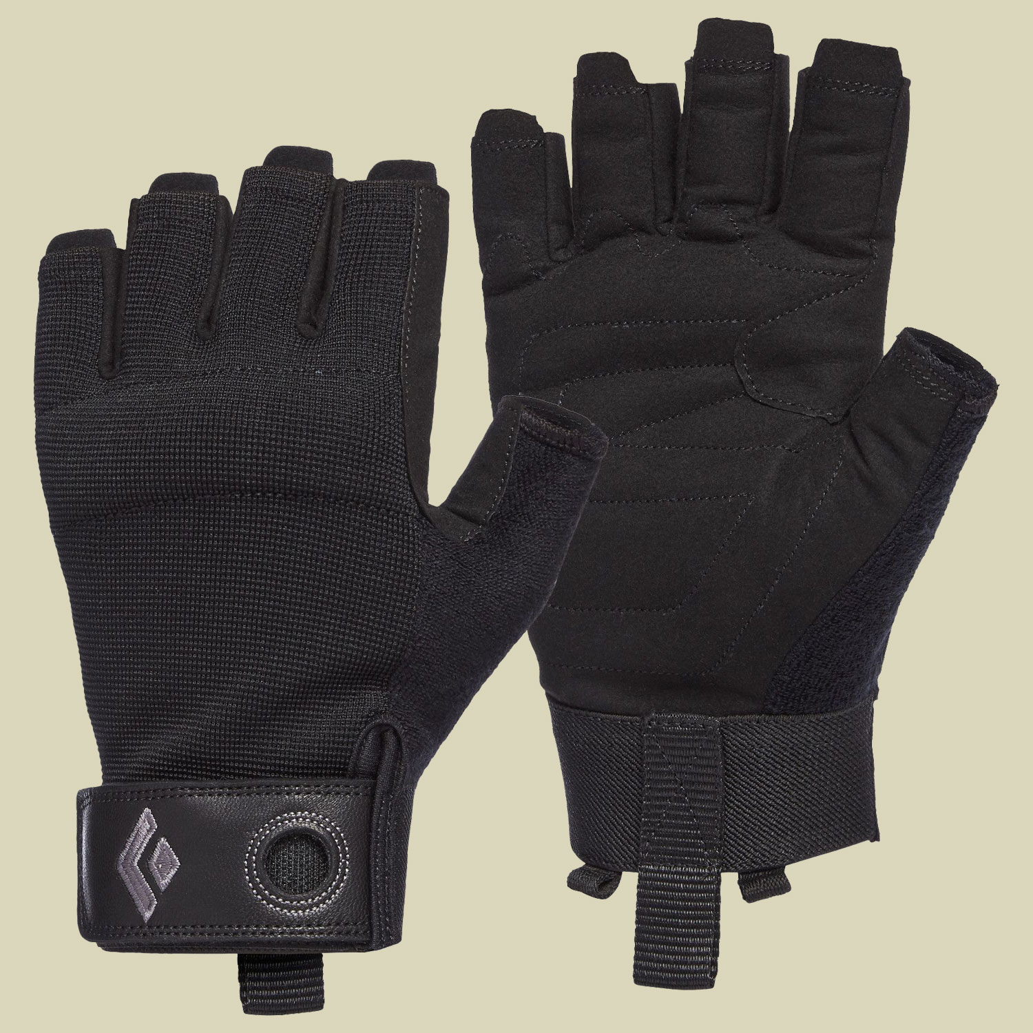 Crag Half-Finger Gloves Men Größe M Farbe black