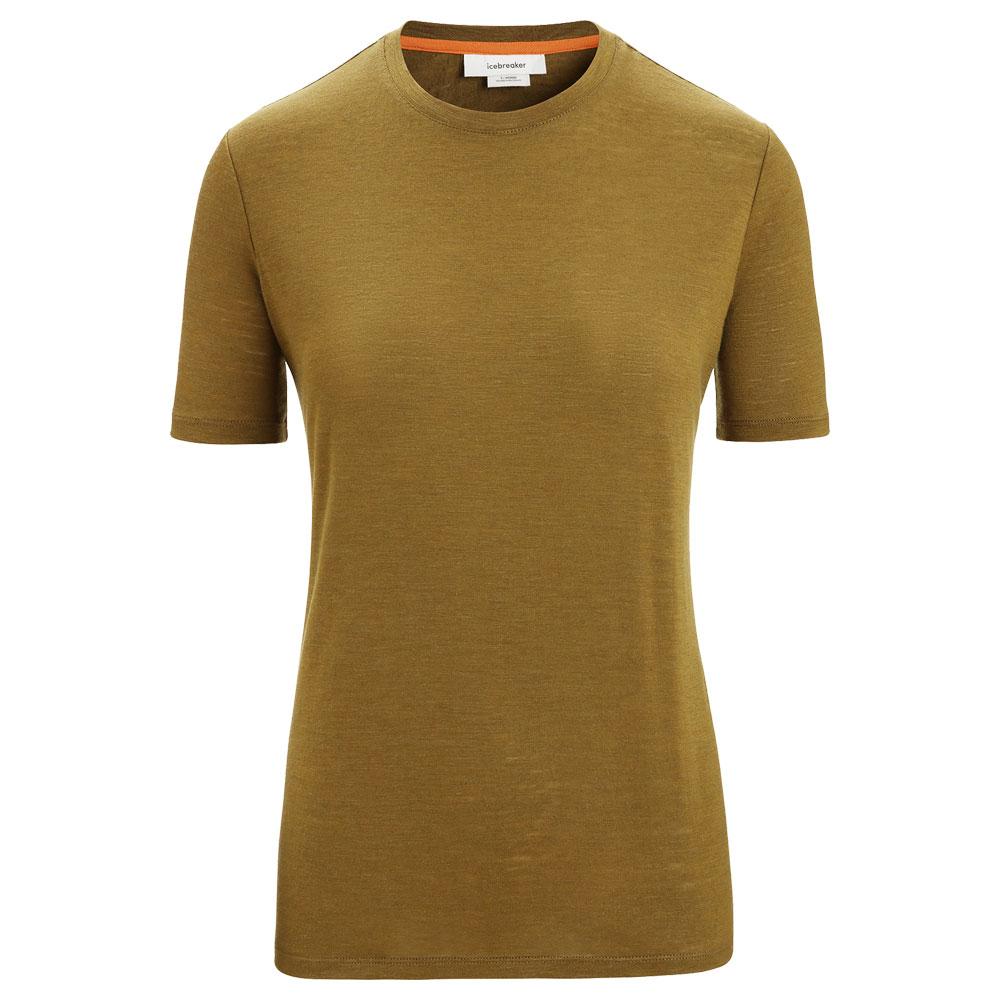 Merino Linen SS Tee Women Größe L  Farbe algae